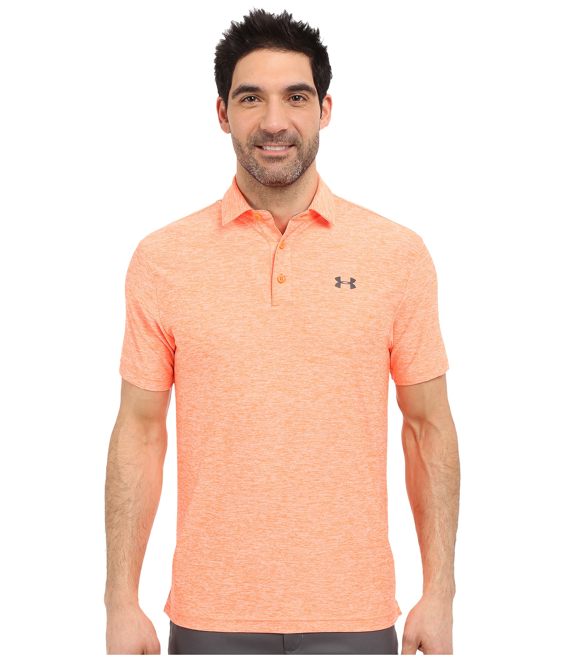 under armour collarless golf shirts