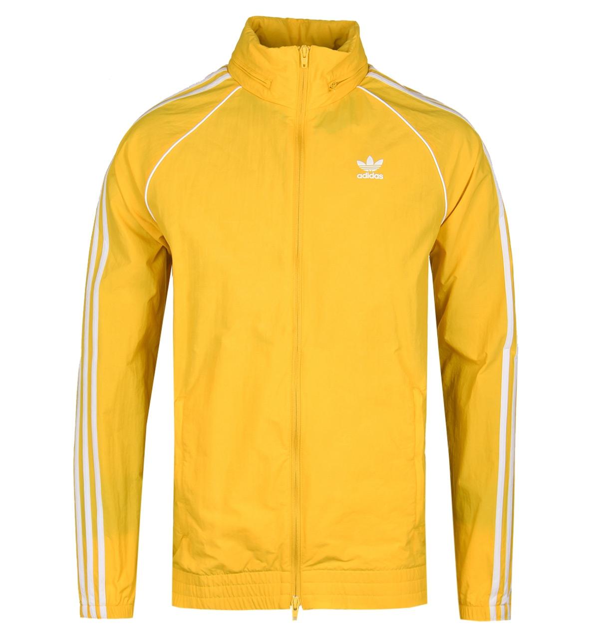 yellow adidas windbreaker jacket