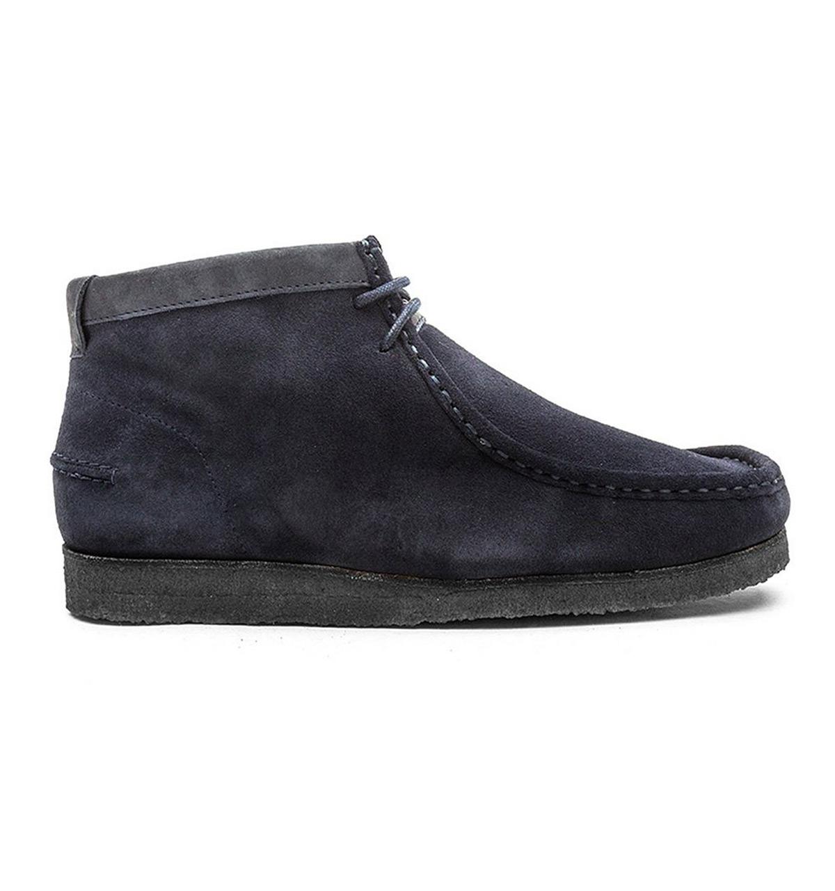 Lyst - Hush Puppies Davenport High Navy Suede Chukka Boots in Blue for Men
