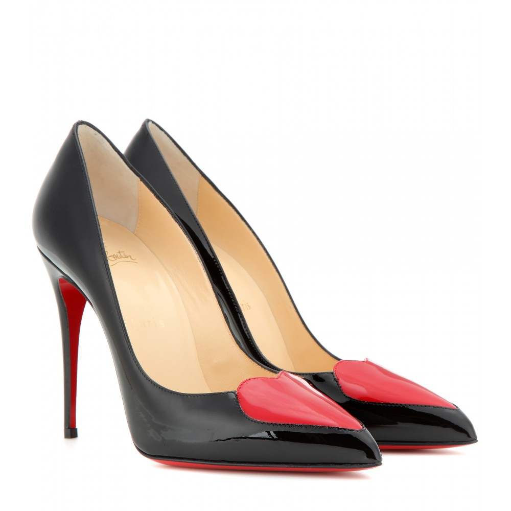 christian louboutin cora heart 100 patent leather pumps christian louboutin cora heart 100 patent leather pumps