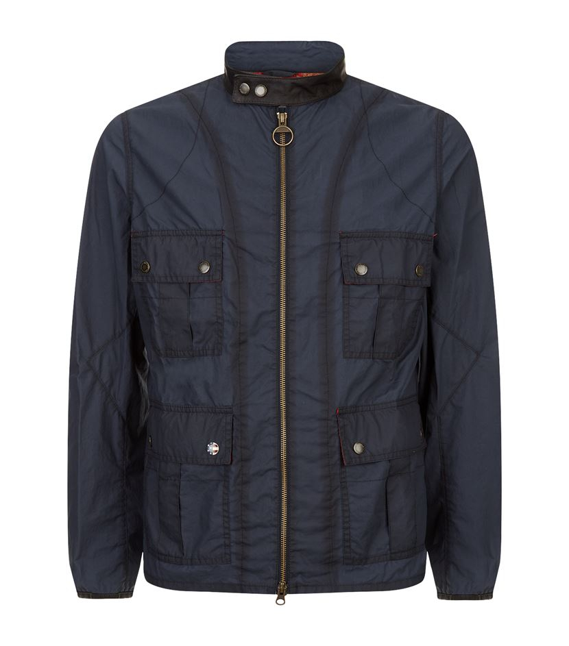 Barbour Steve Mcqueen Collection Britt Casual Jacket in Blue for Men | Lyst