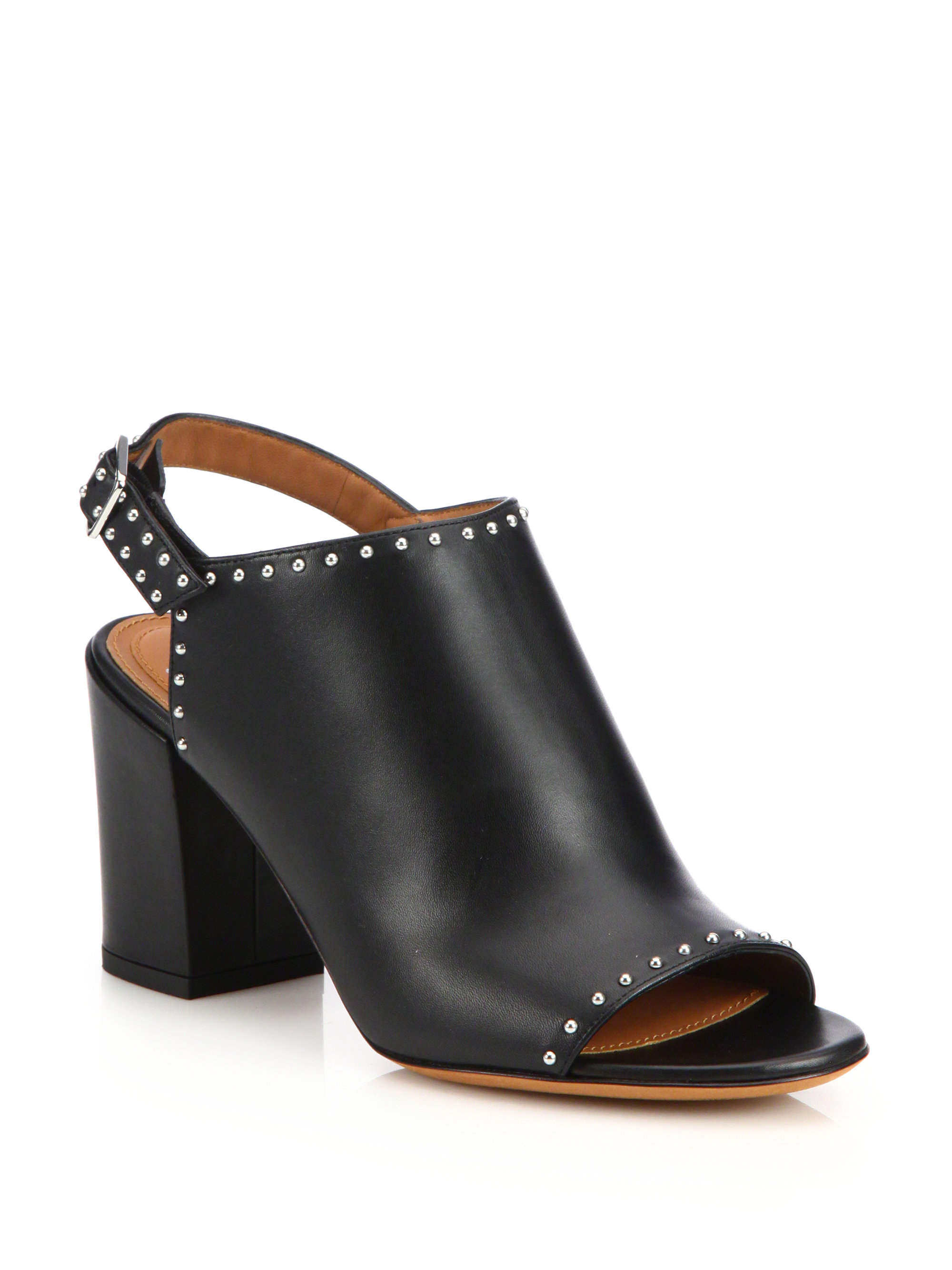 givenchy elegant studded loafer mule