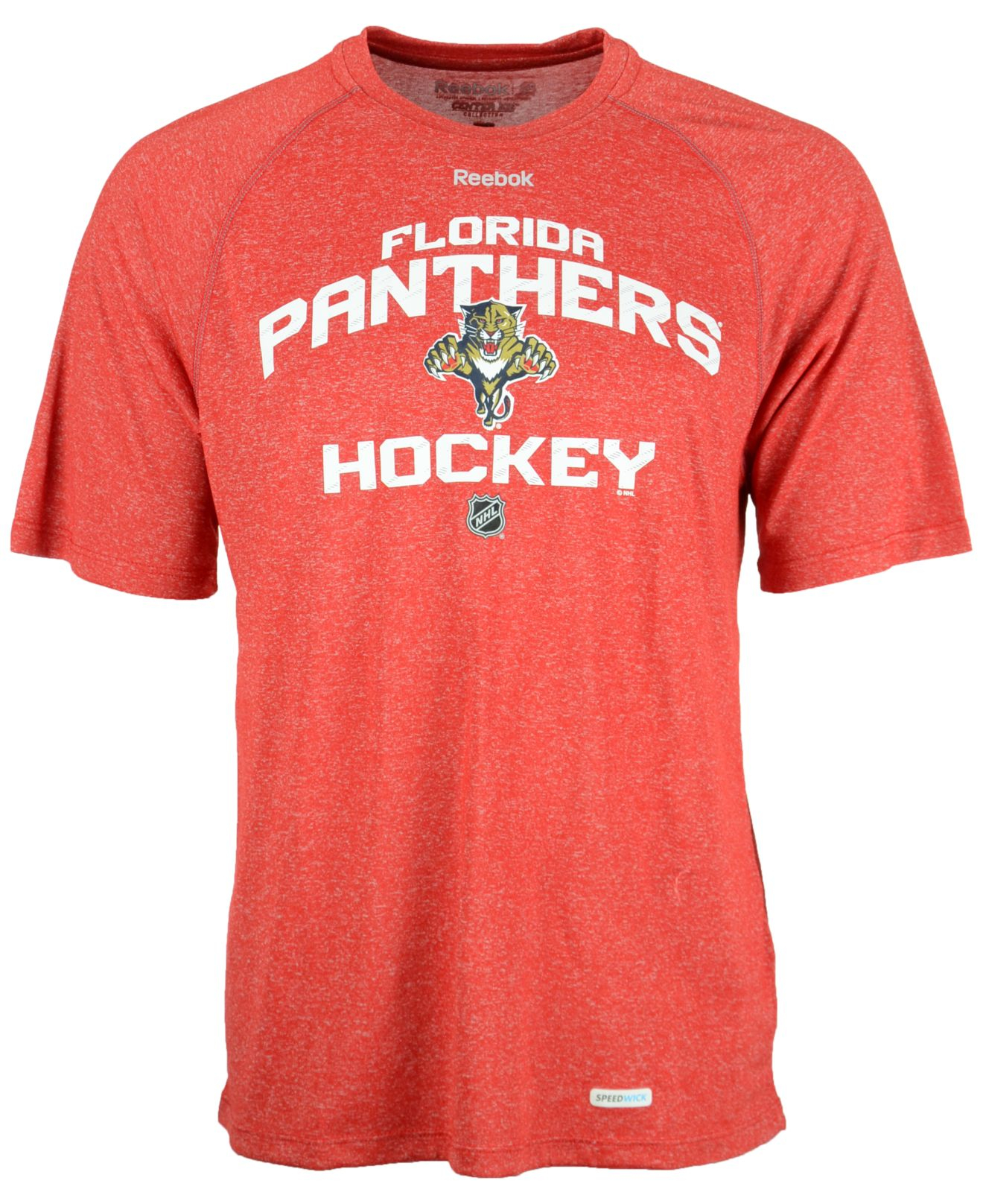 Reebok Men'S Florida Panthers Center Ice Locker Status T-Shirt in Red ...