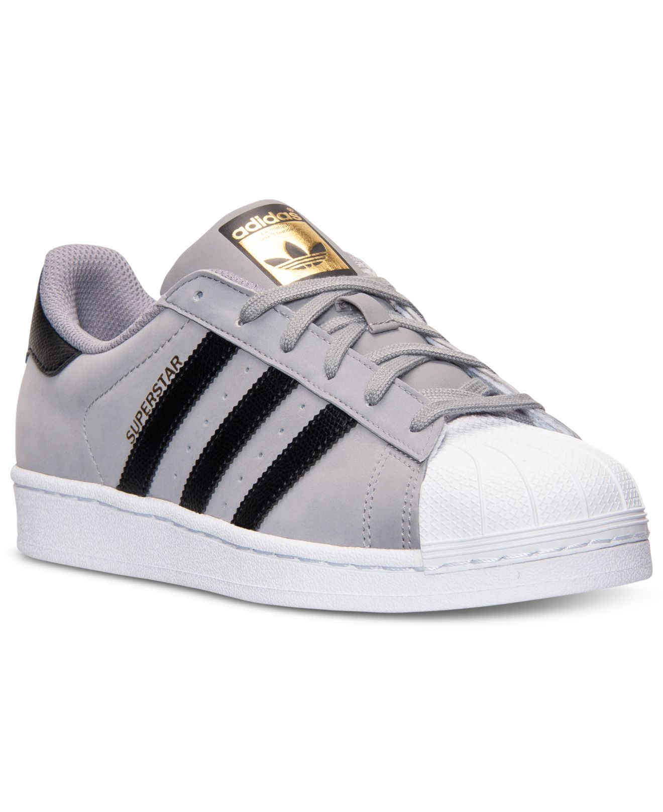 Lyst - Adidas Men'S Superstar Casual Sneakers From Finish Line in Gray ...