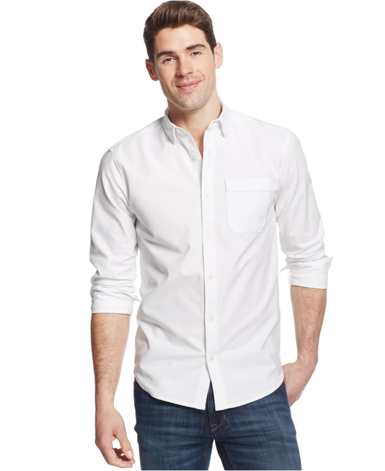 Under armour Oxford Performance Shirt in White for Men | Lyst