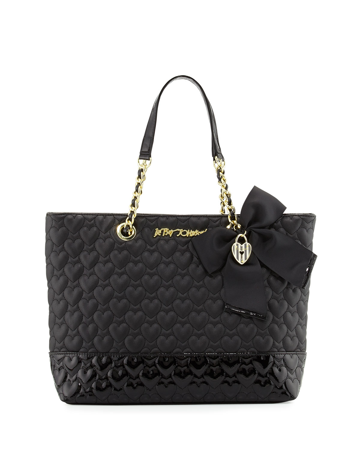 betsey johnson quilted tote