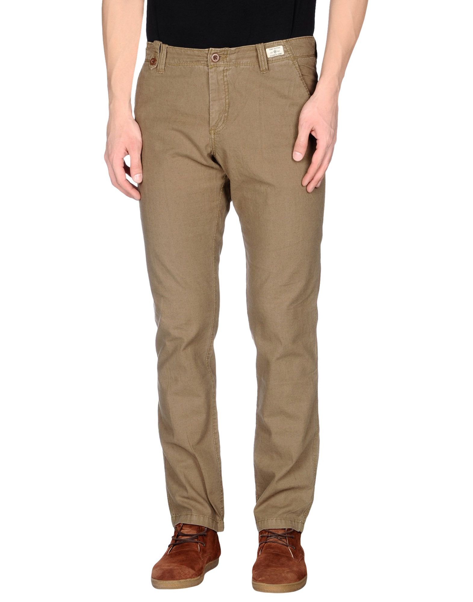 Tommy hilfiger Casual Trouser in Khaki for Men | Lyst