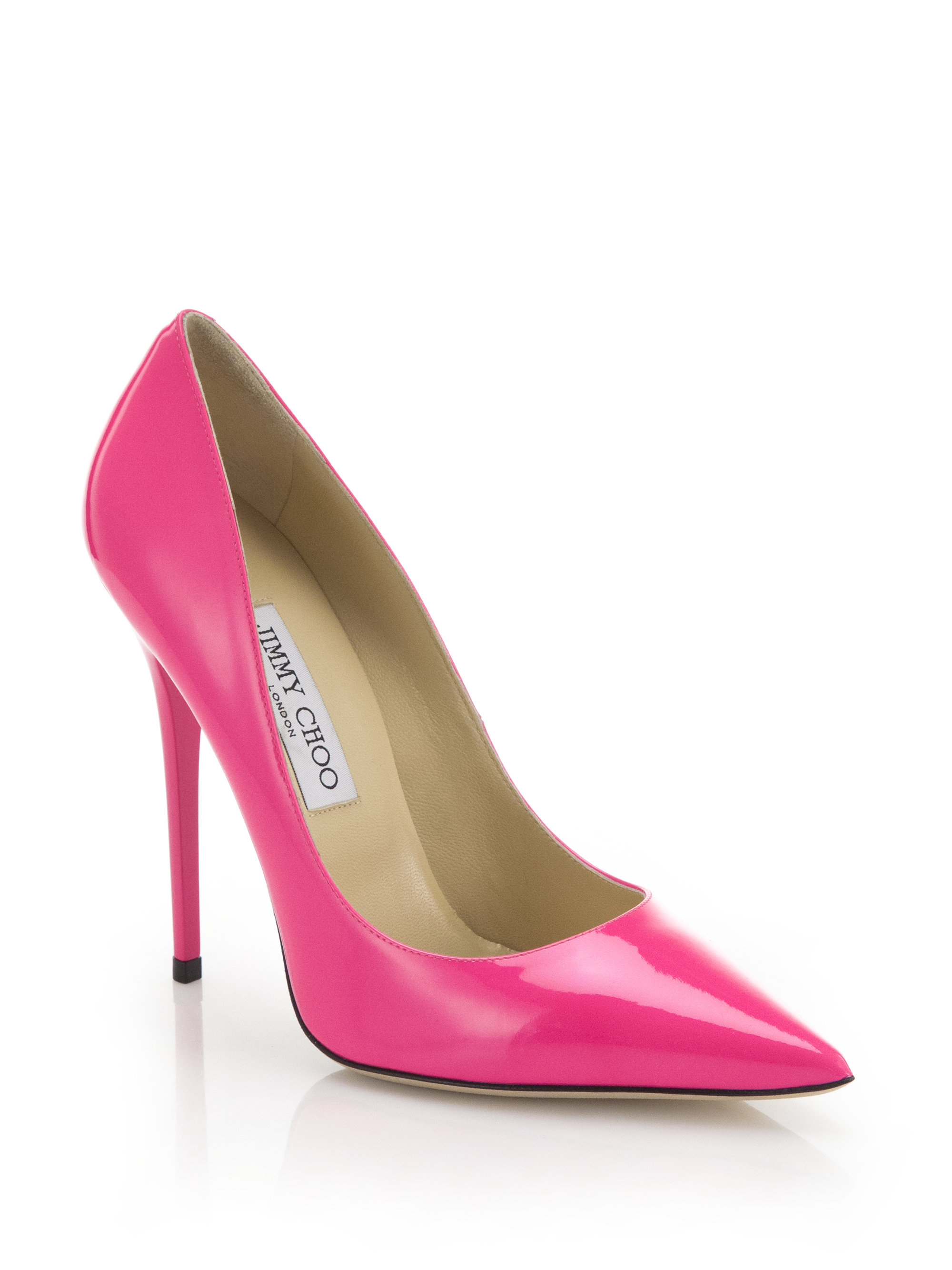 Lyst - Jimmy Choo Anouk Patent Leather Pumps in Pink