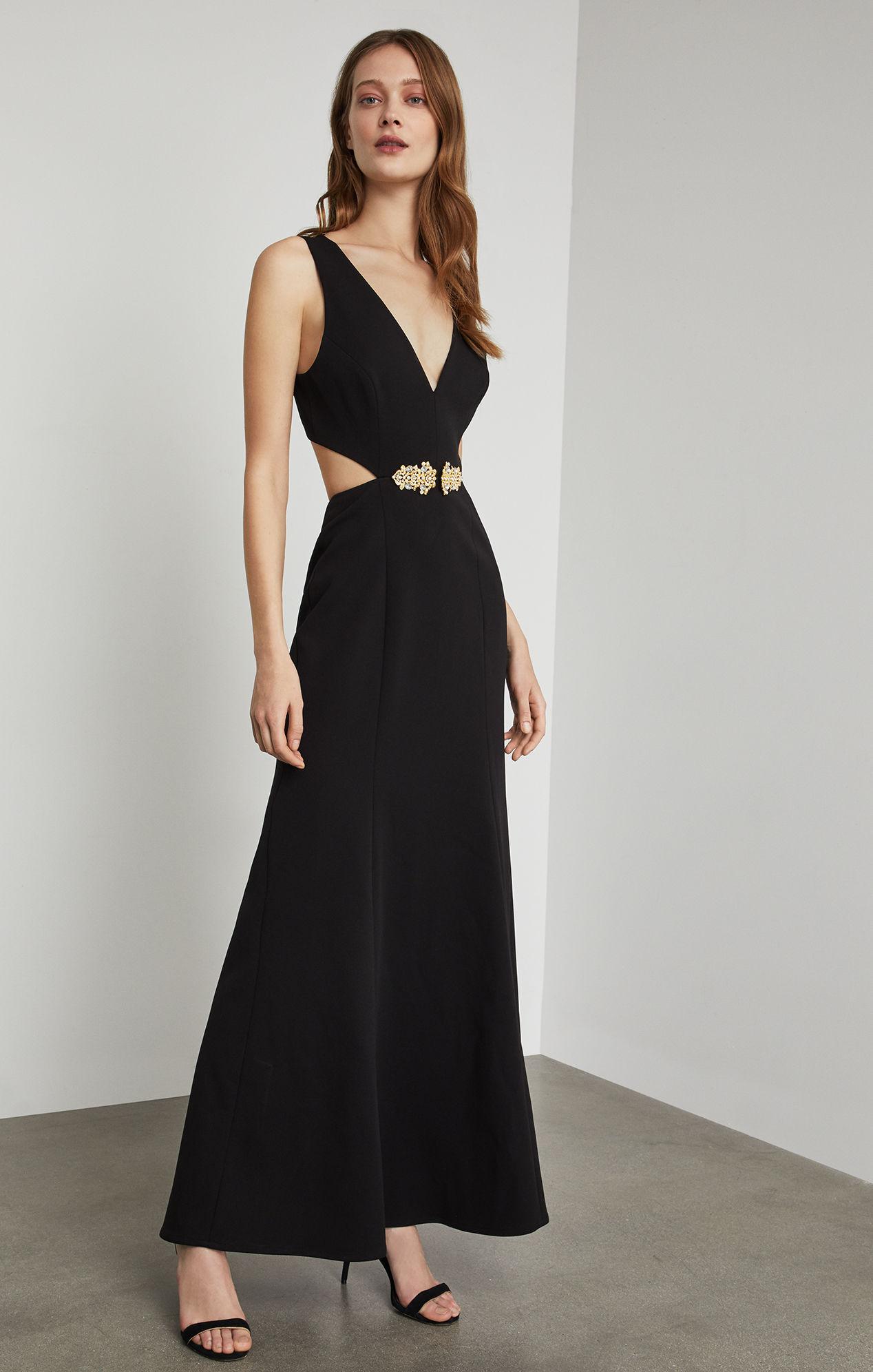 bcbg cut out gown