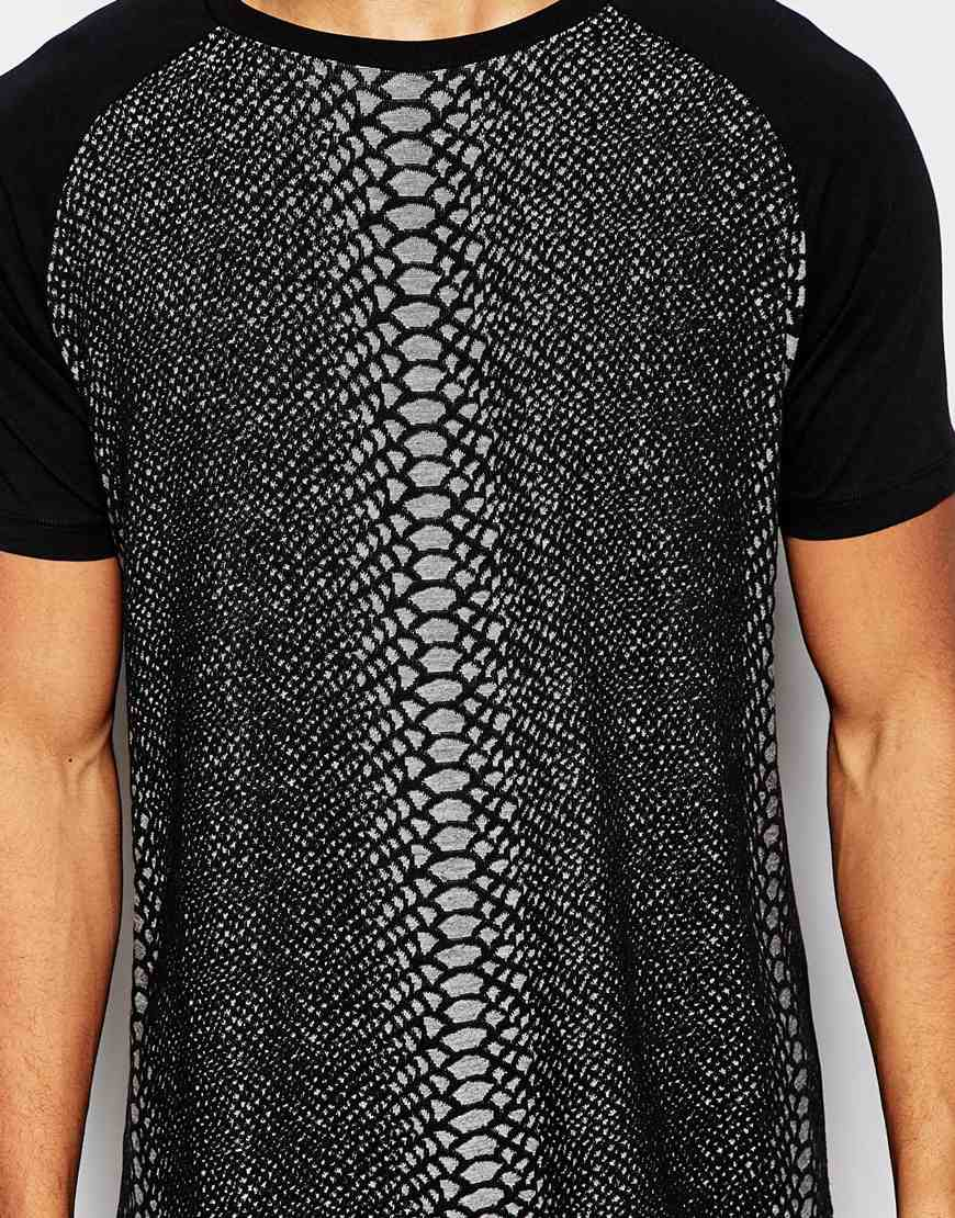 men snake skin shirt