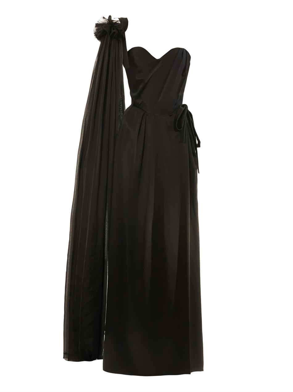 sir vivienne strapless gown
