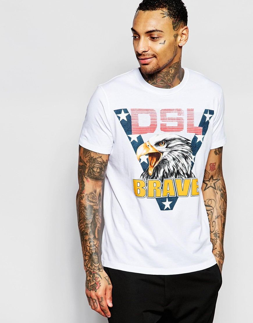 Tshirt T Shirt Kaos By Joe Store diesel t shirt t joe ab crewneck dsl brave eagle print in Tshirt T Shirt Kaos By Joe Store diesel t shirt t joe ab crewneck dsl brave eagle print in