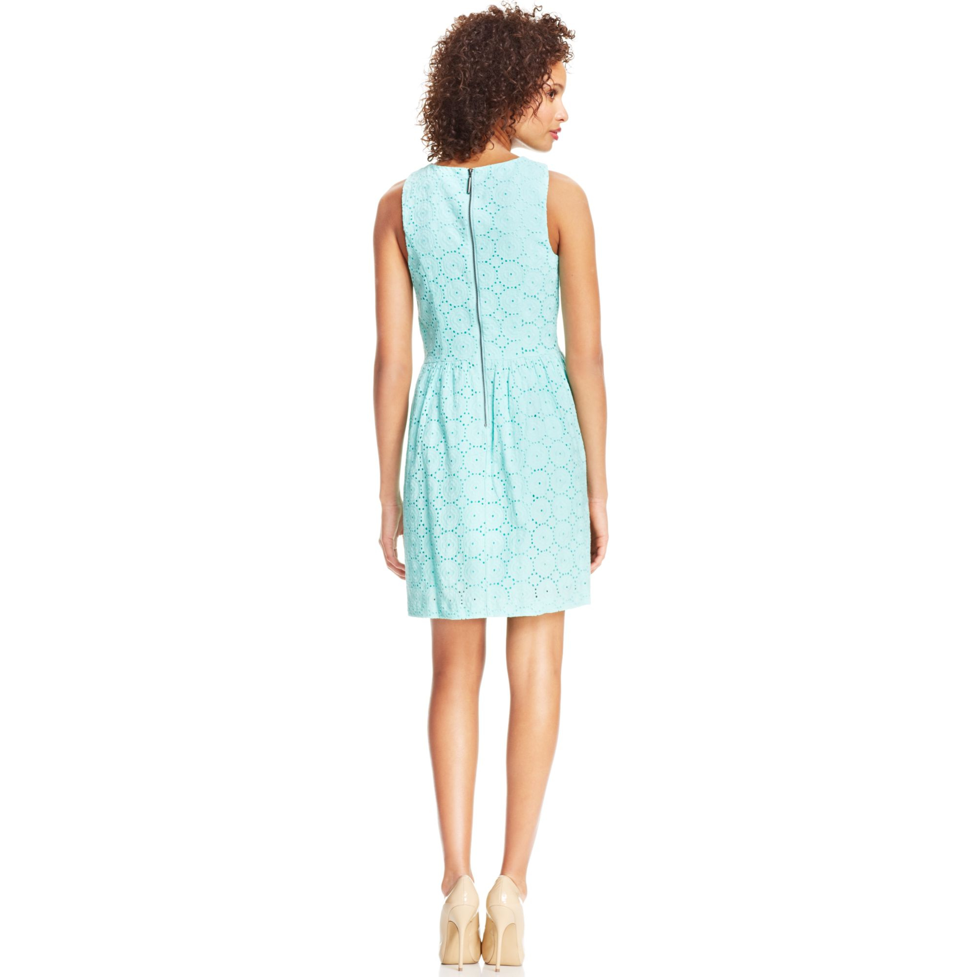 Lyst Kensie Lace Dress in Green
