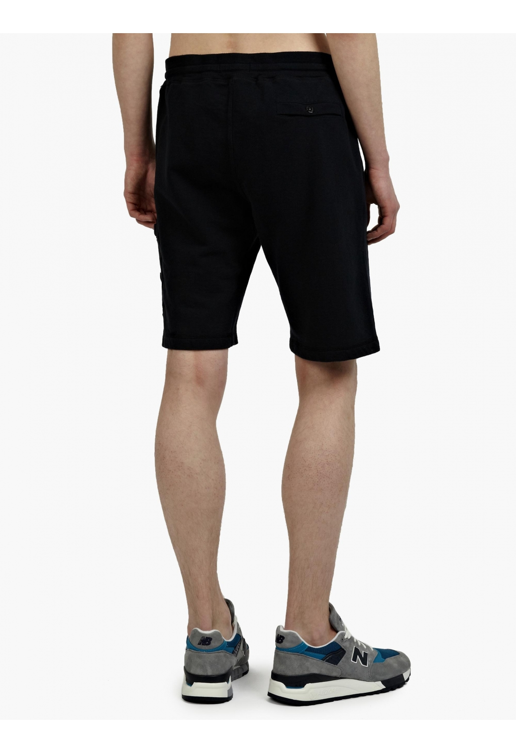 navy blue stone island shorts