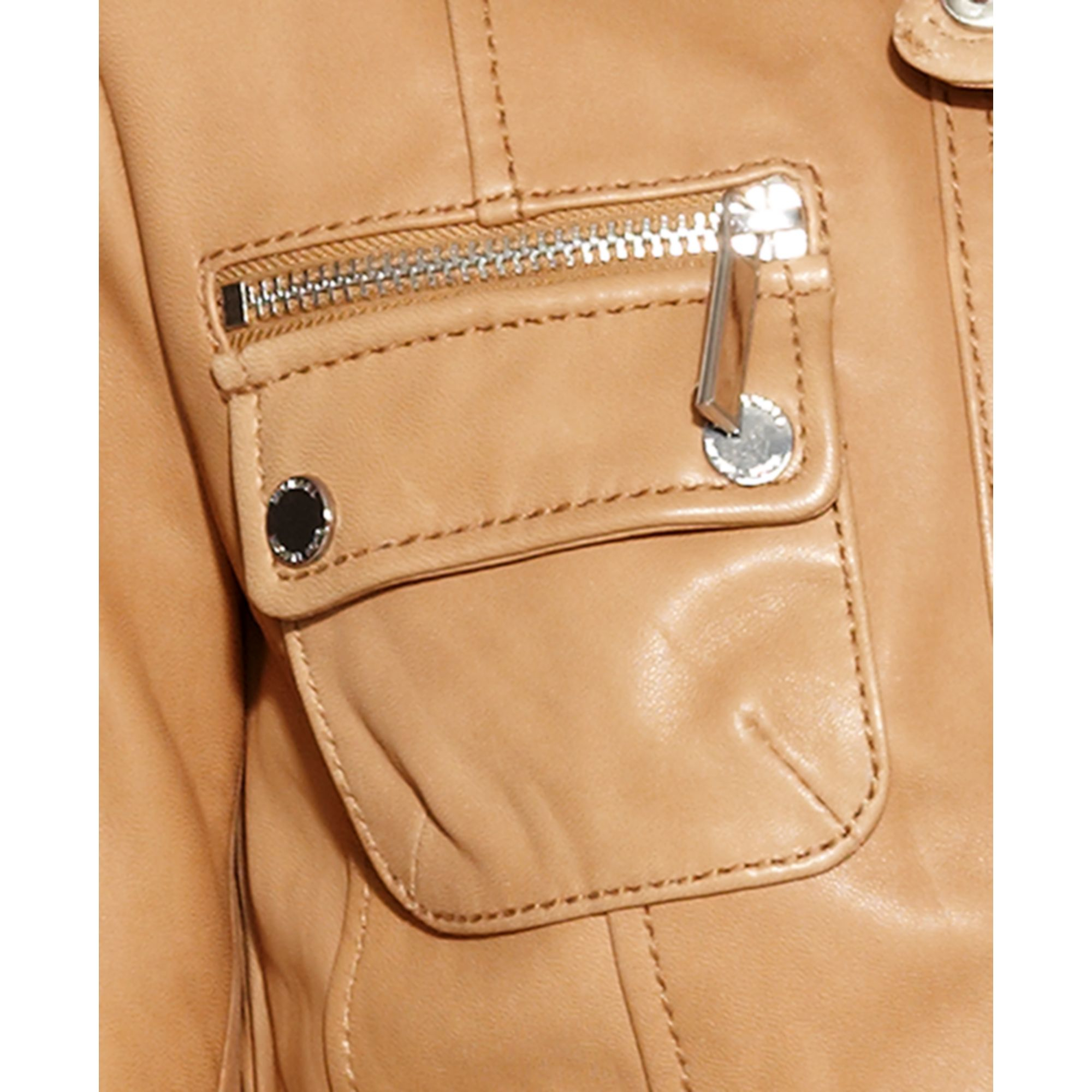 michael kors quilted leather jacket