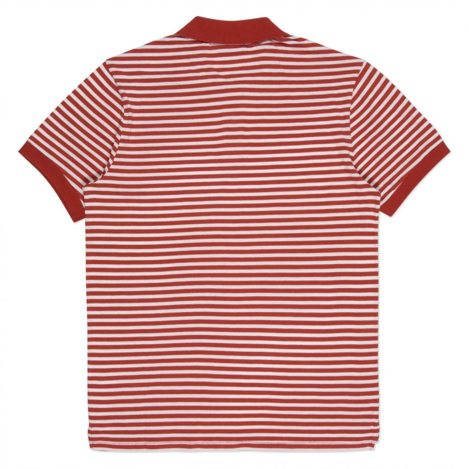 Lyst - Paul Smith Men's Red And White Stripe Cotton Polo Shirt in Red ...