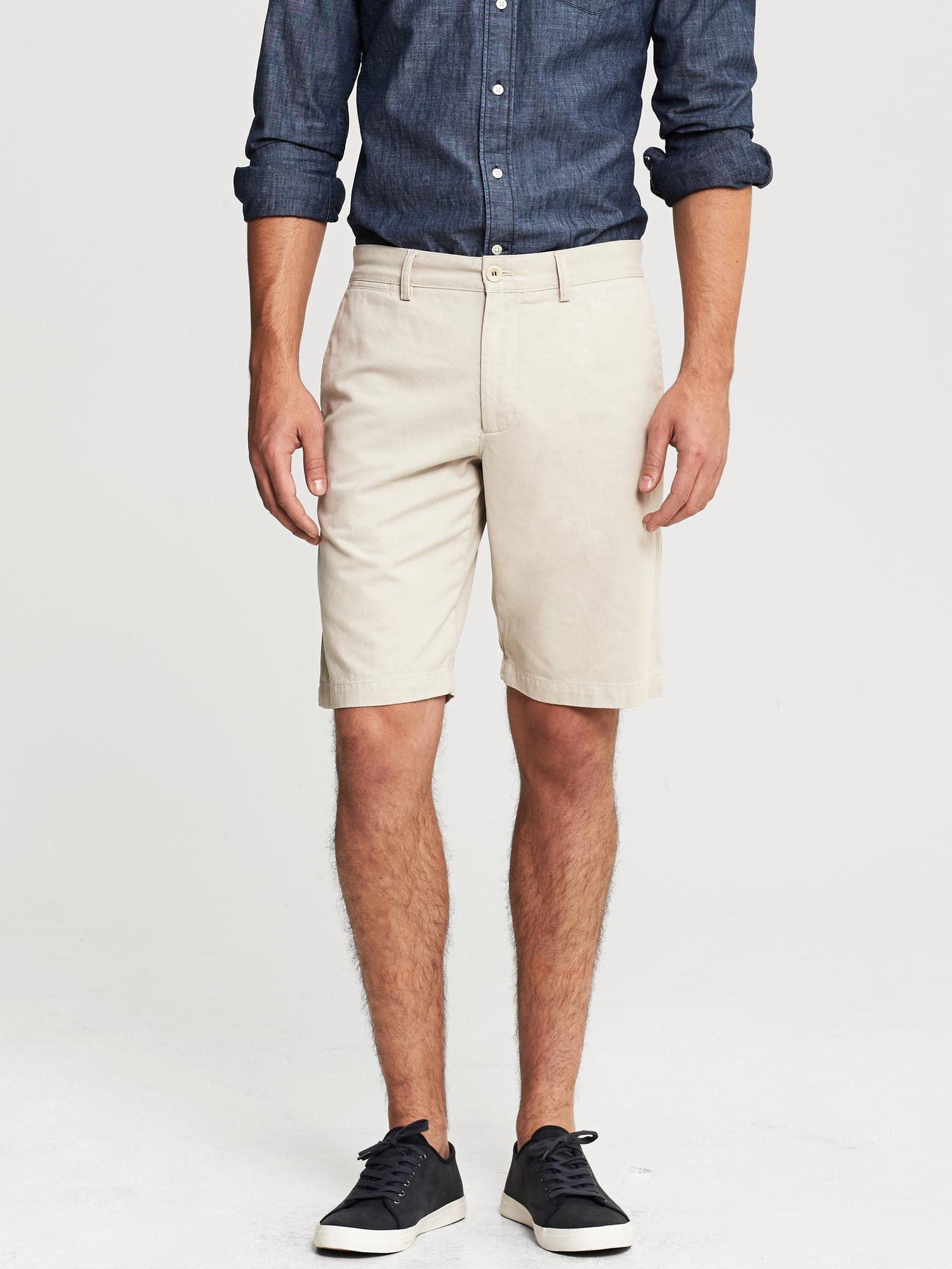 banana republic mens linen shorts