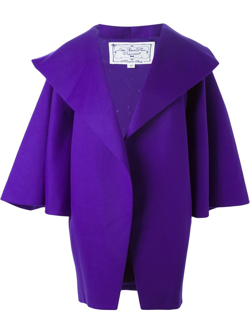 Lyst - DSquared² Wide Sleeve Coat in Purple