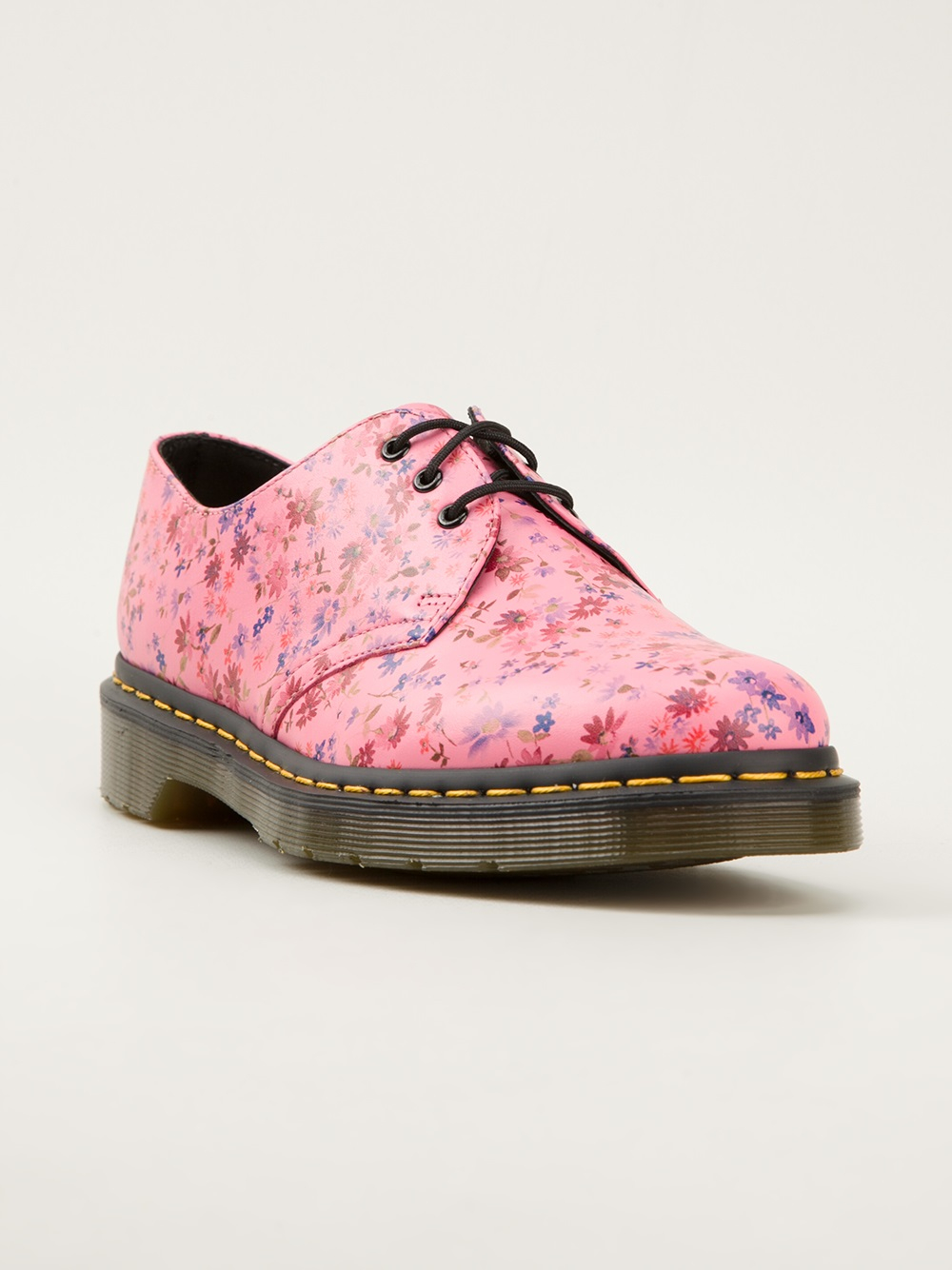 pink flower doc martens