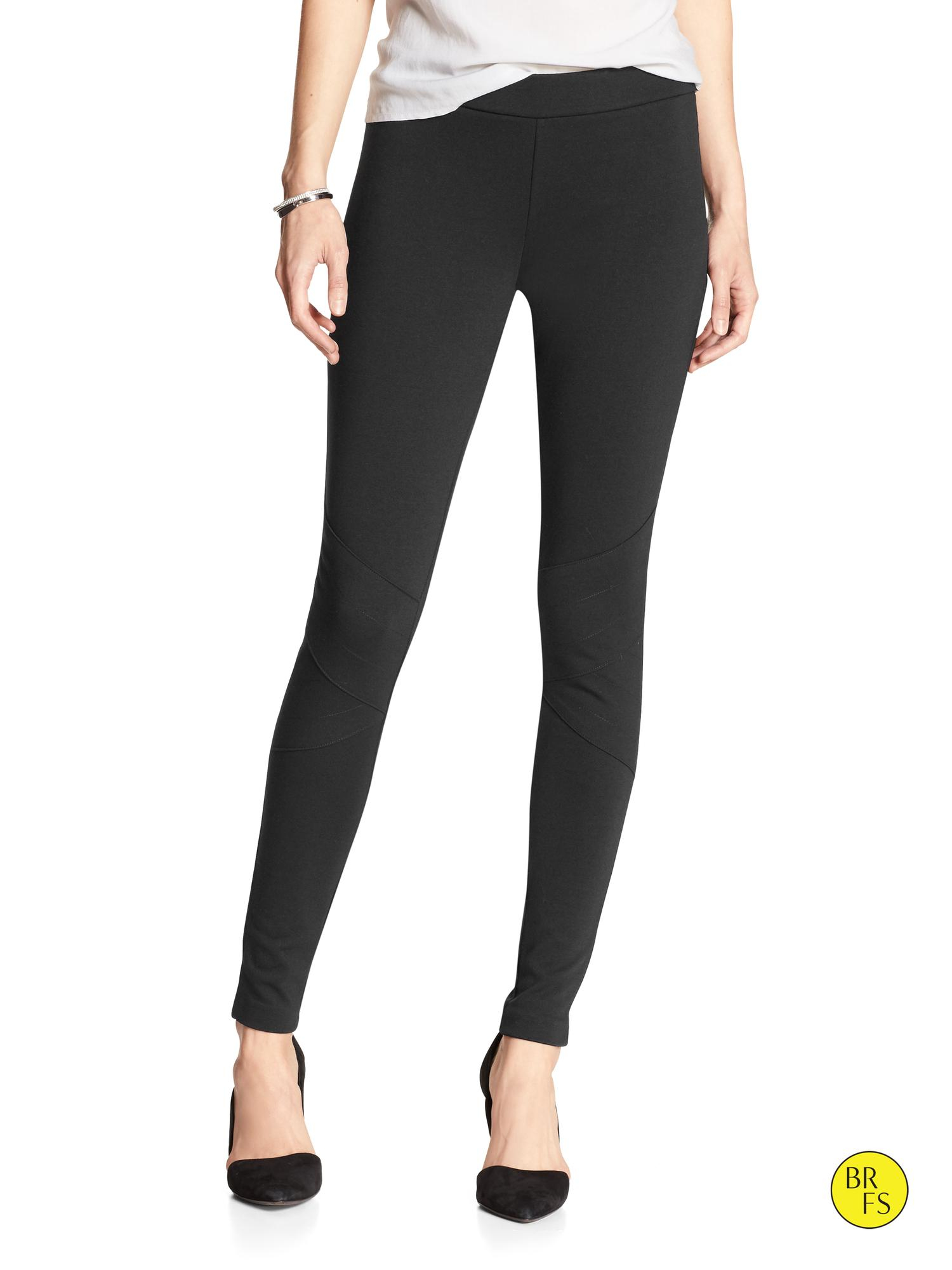 Banana Republic Factory Ponte Legging in Black Lyst