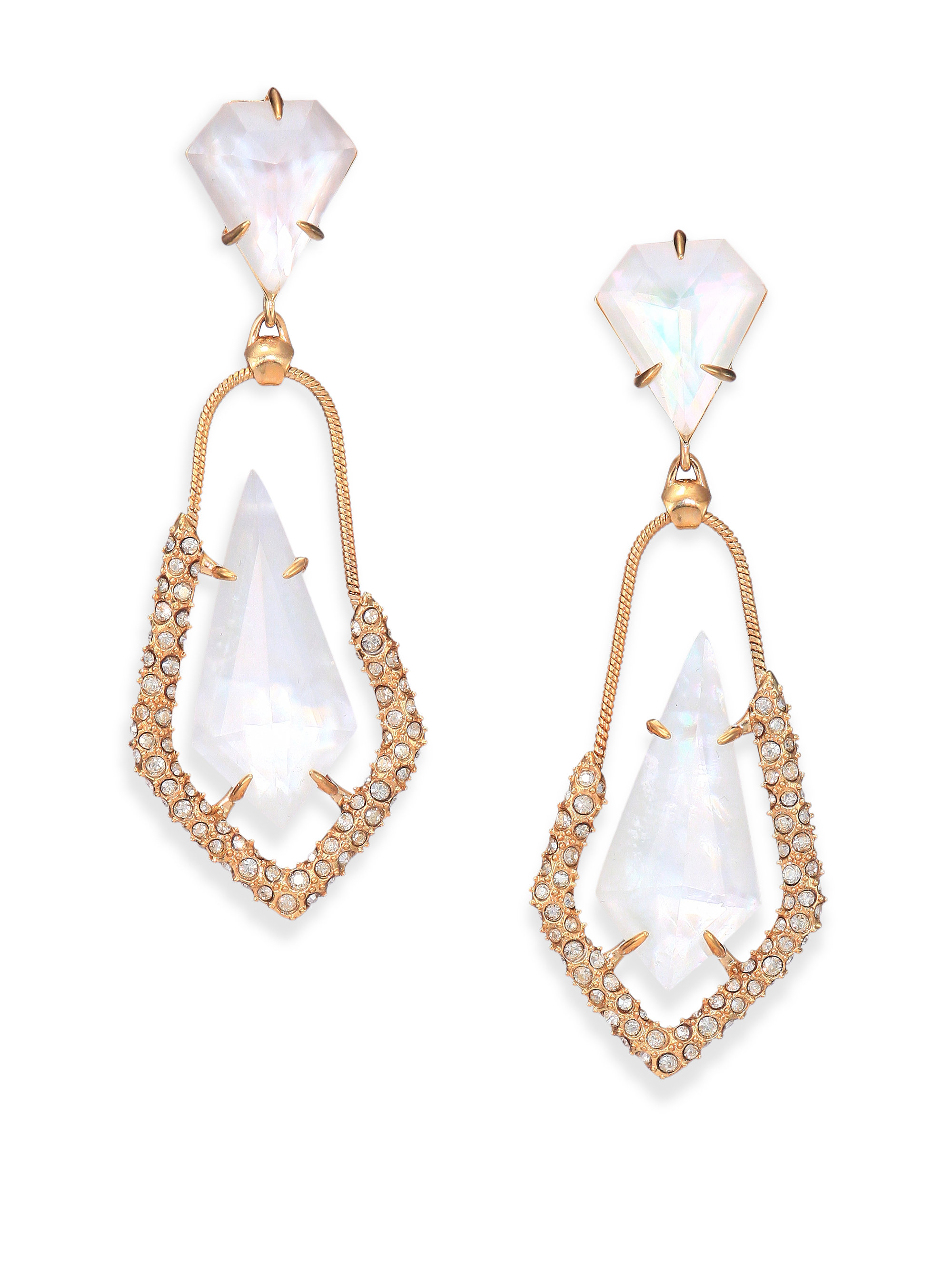 Lyst Alexis Bittar Miss Havisham Mosaic Mother Of Pearl Crystal Gallery