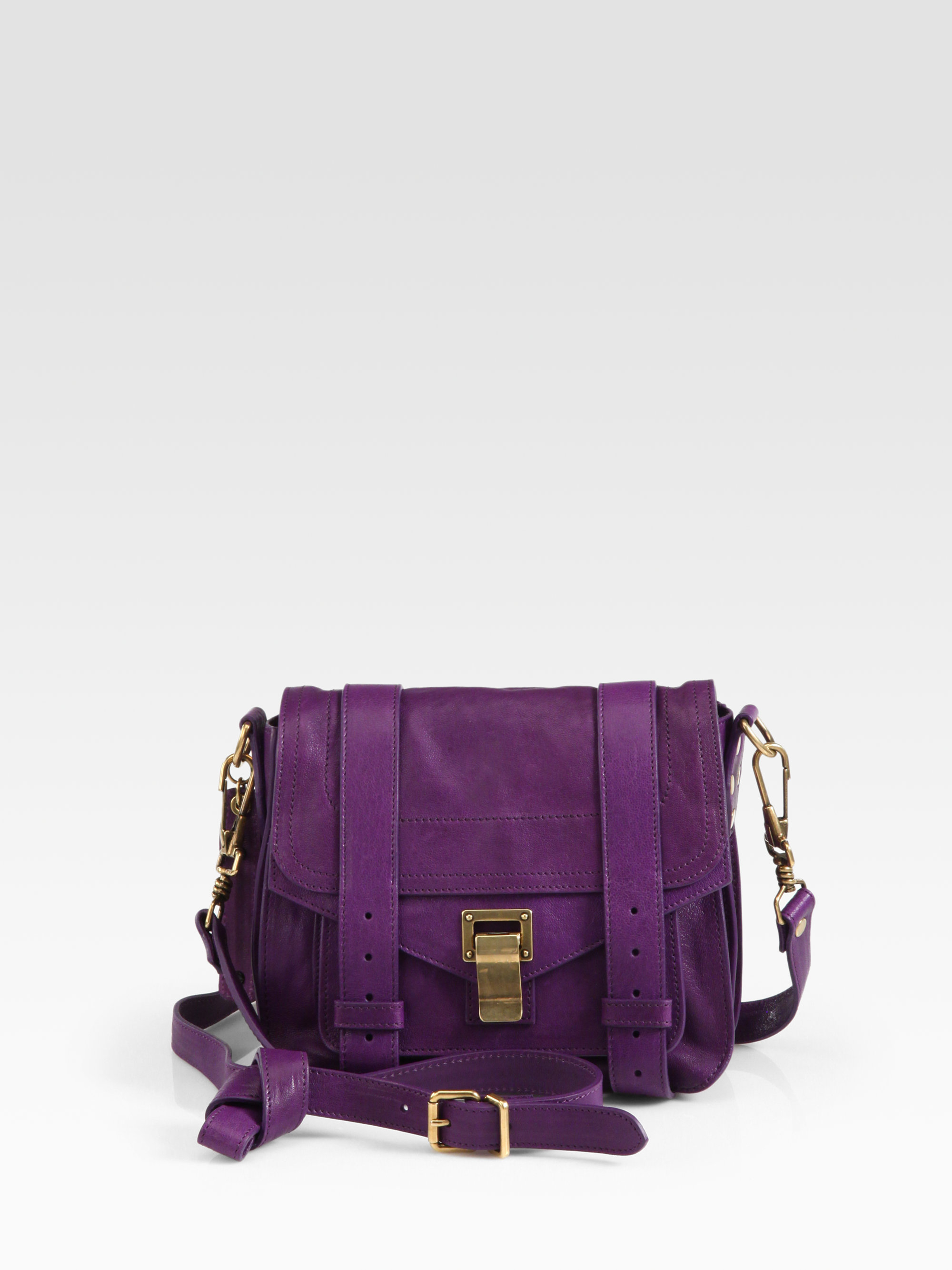 Proenza schouler Ps1 Mini Pouch Crossbody Bag in Purple | Lyst