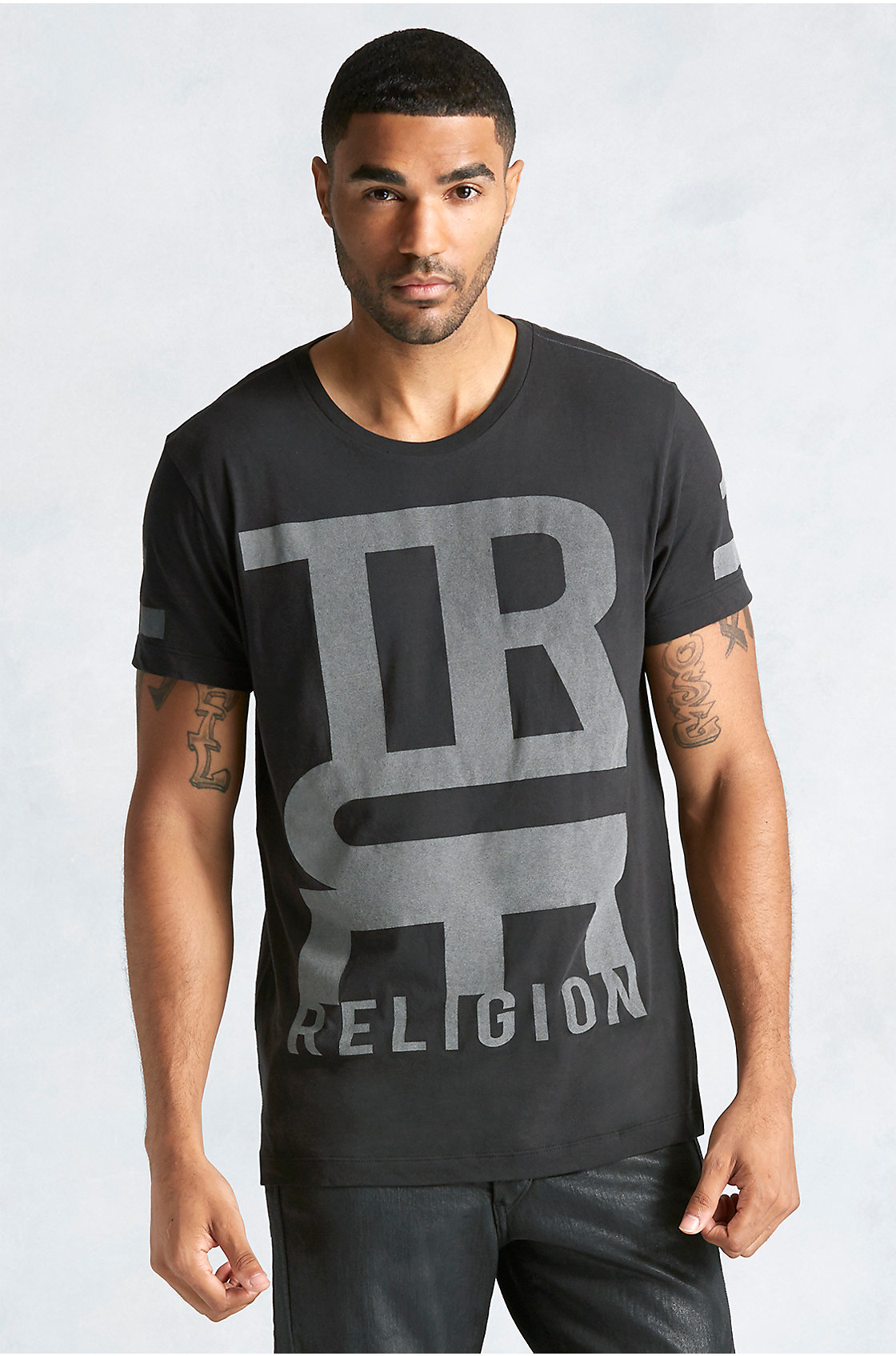 religion black shirt