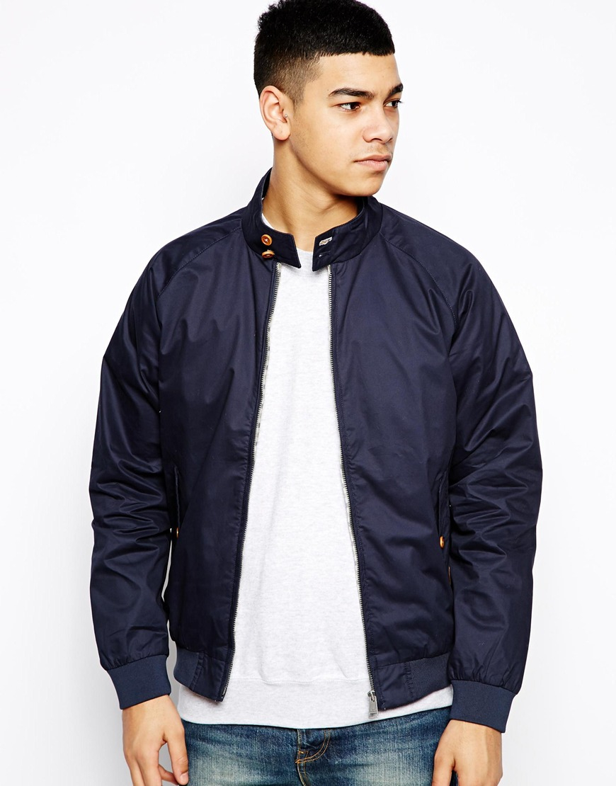 Download Lyst - Ben Sherman Jacket Harrington in Blue for Men