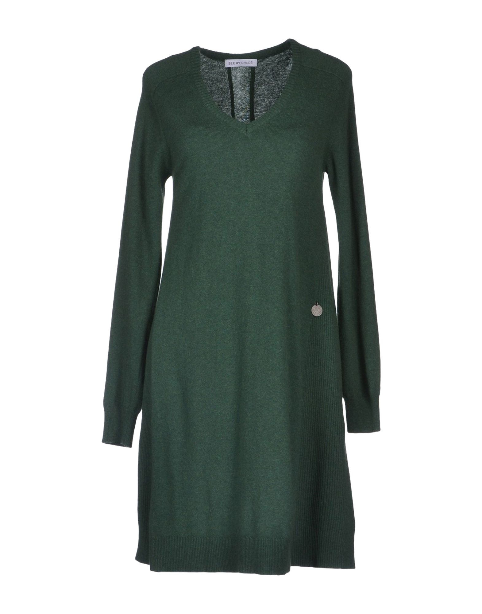 See By Chloé Short Dress in Green | Lyst