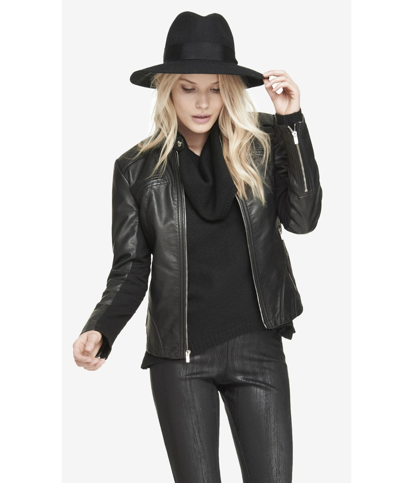 Express Oversized Cowl Neck Sweater in Black (PITCH BLACK) | Lyst