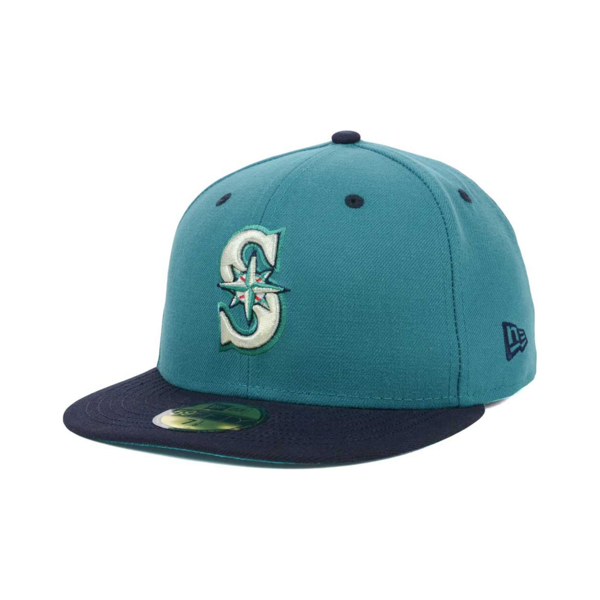 New Era Seattle Mariners Team Underform 59fifty Cap in Blue for Men ...