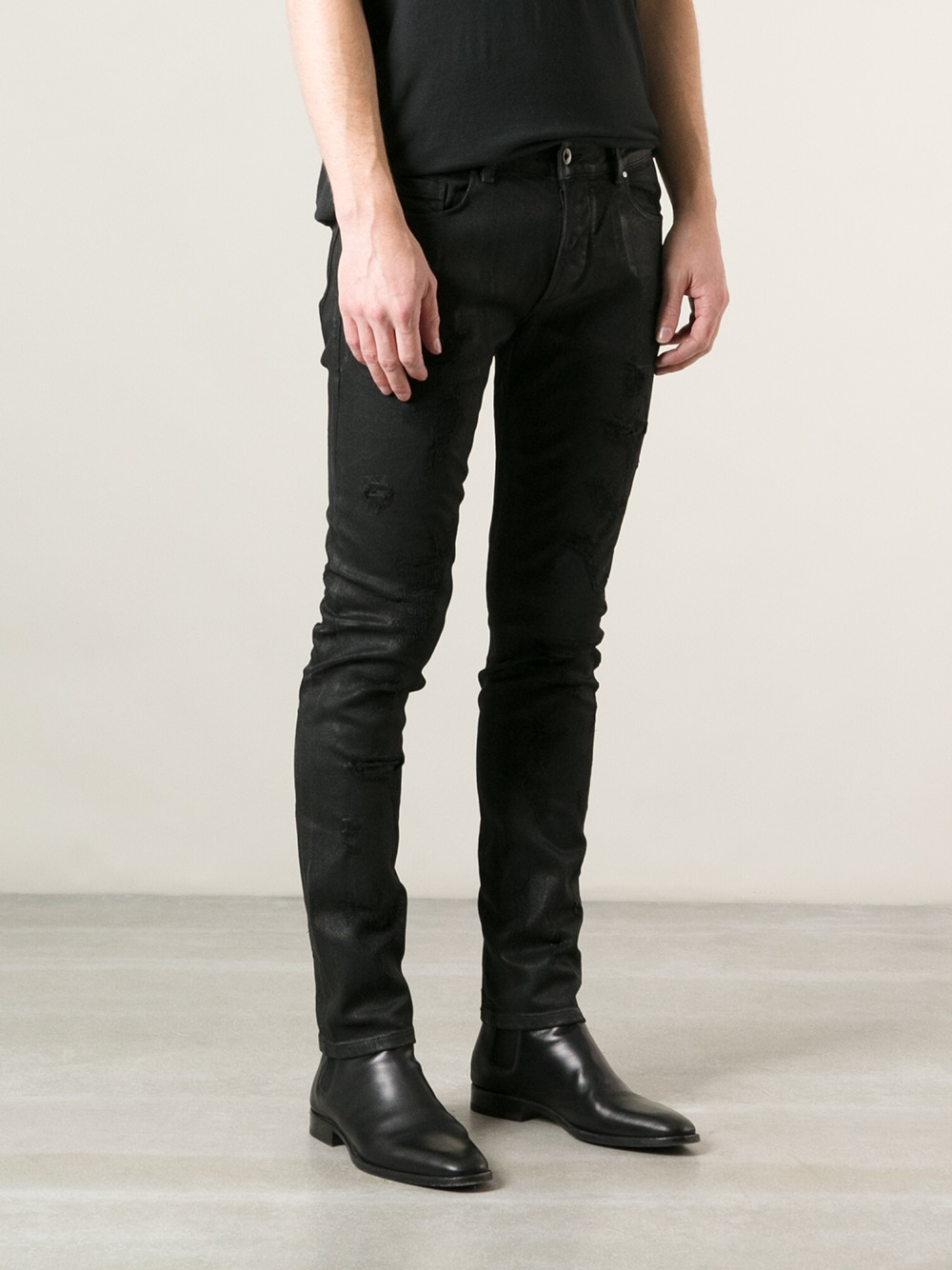 Lyst - Diesel Black Gold Skinny Jeans in Black for Men