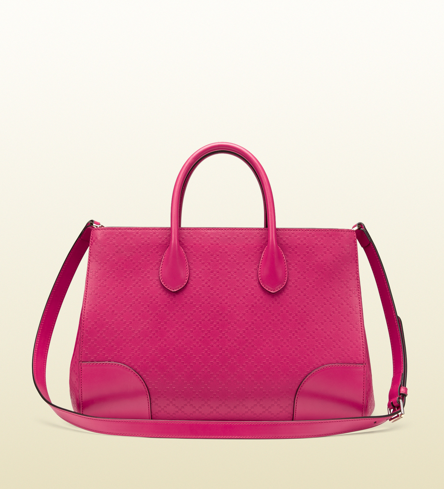 Lyst - Gucci Bright Diamante Leather Top Handle Bag in Pink