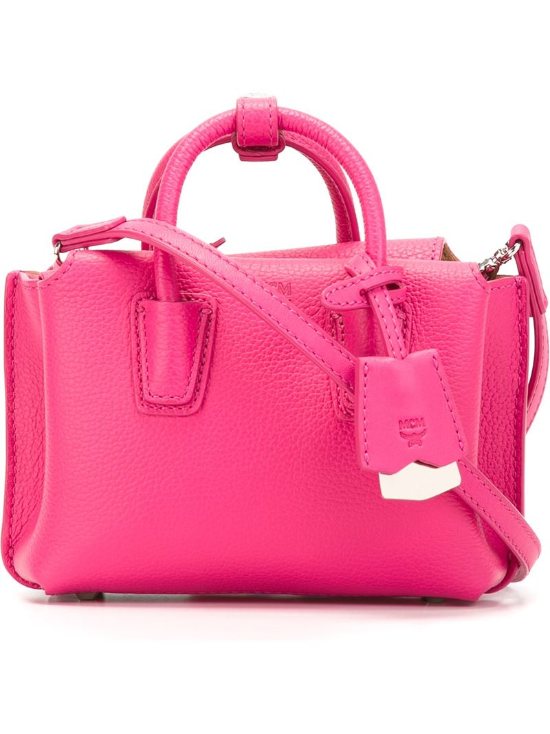 Lyst - Mcm Mini &#39;milla&#39; Crossbody Bag in Pink