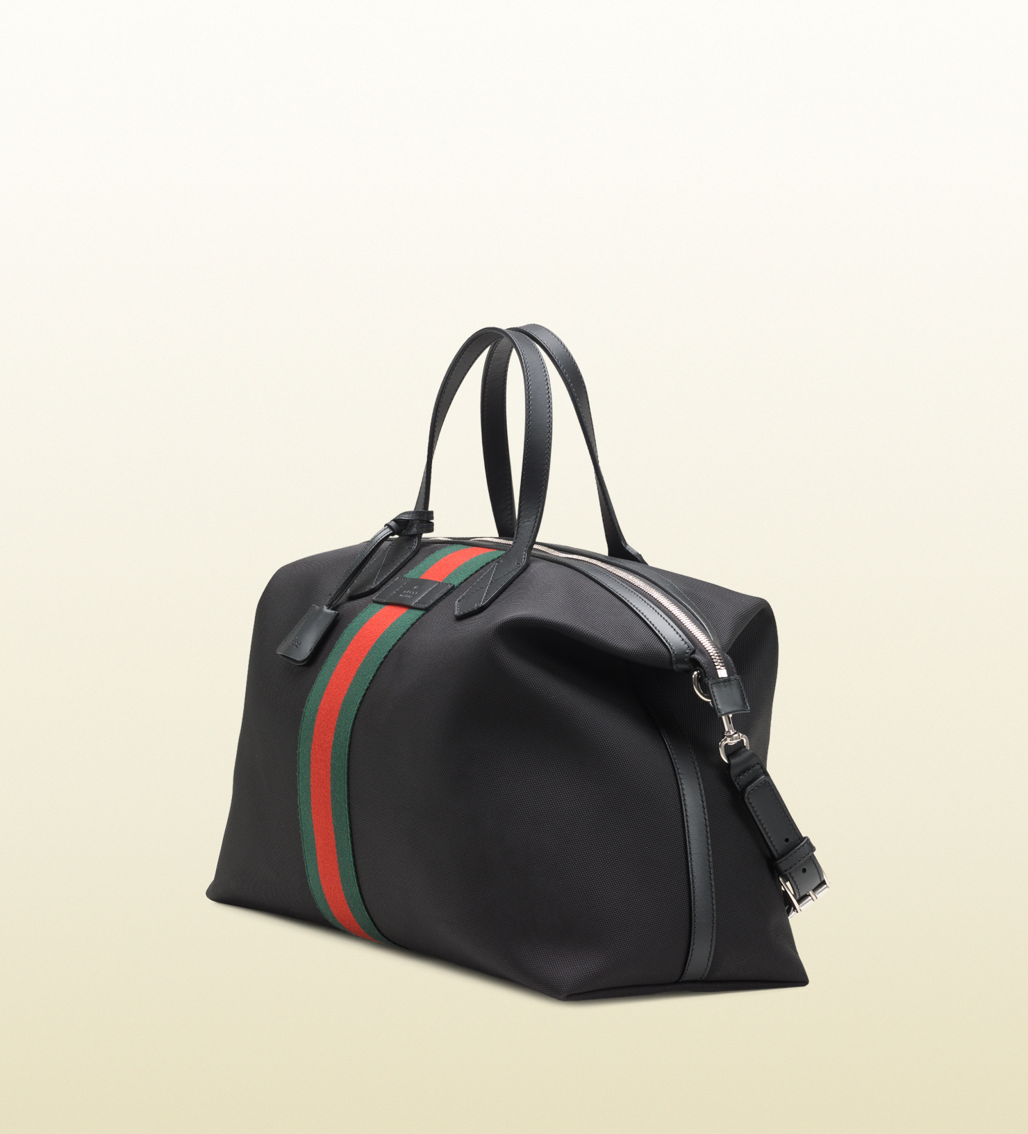 Gucci Techno Canvas Duffle Carry-on Bag in Black for Men | Lyst