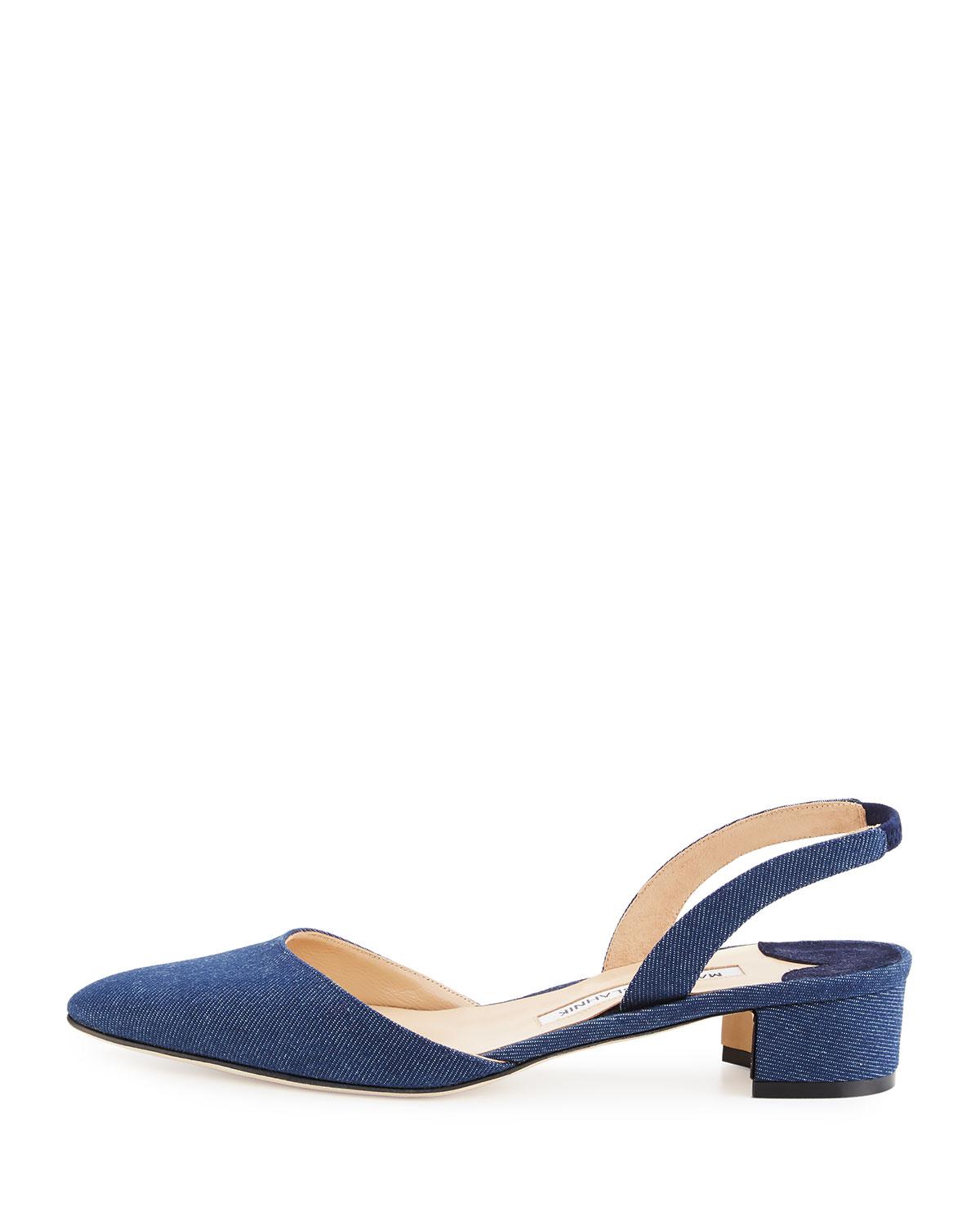 manolo blahnik denim