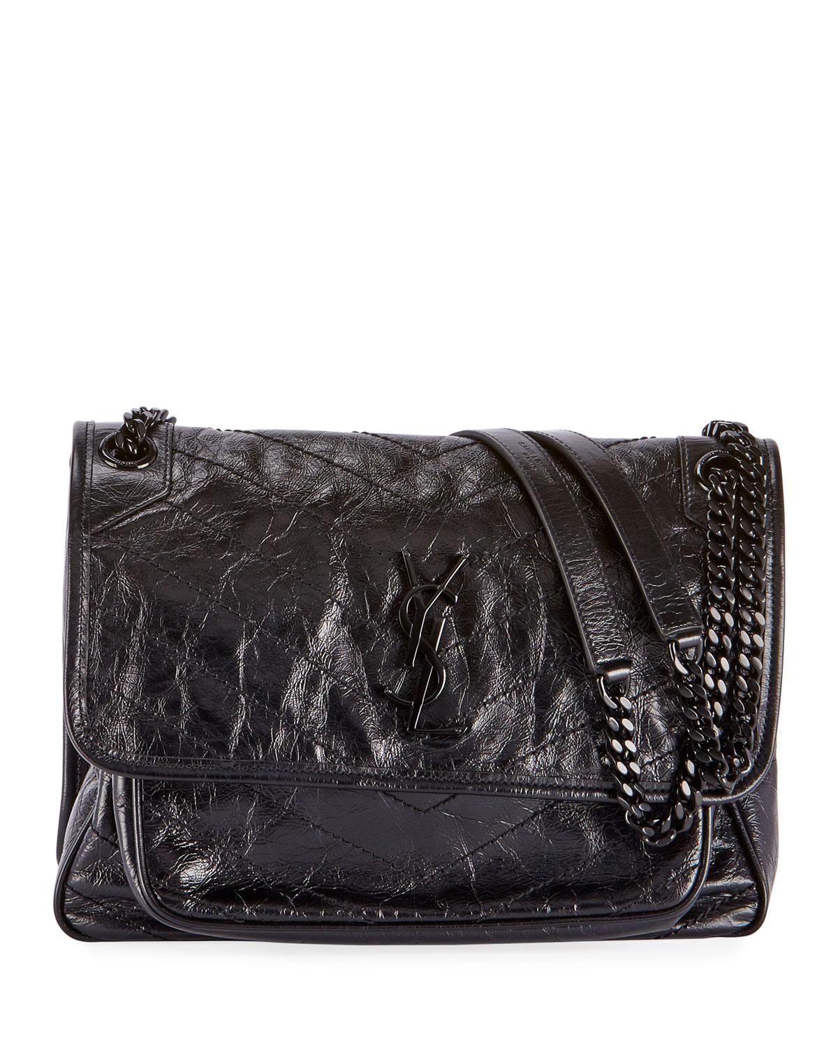 niki medium ysl monogram flap shoulder bag