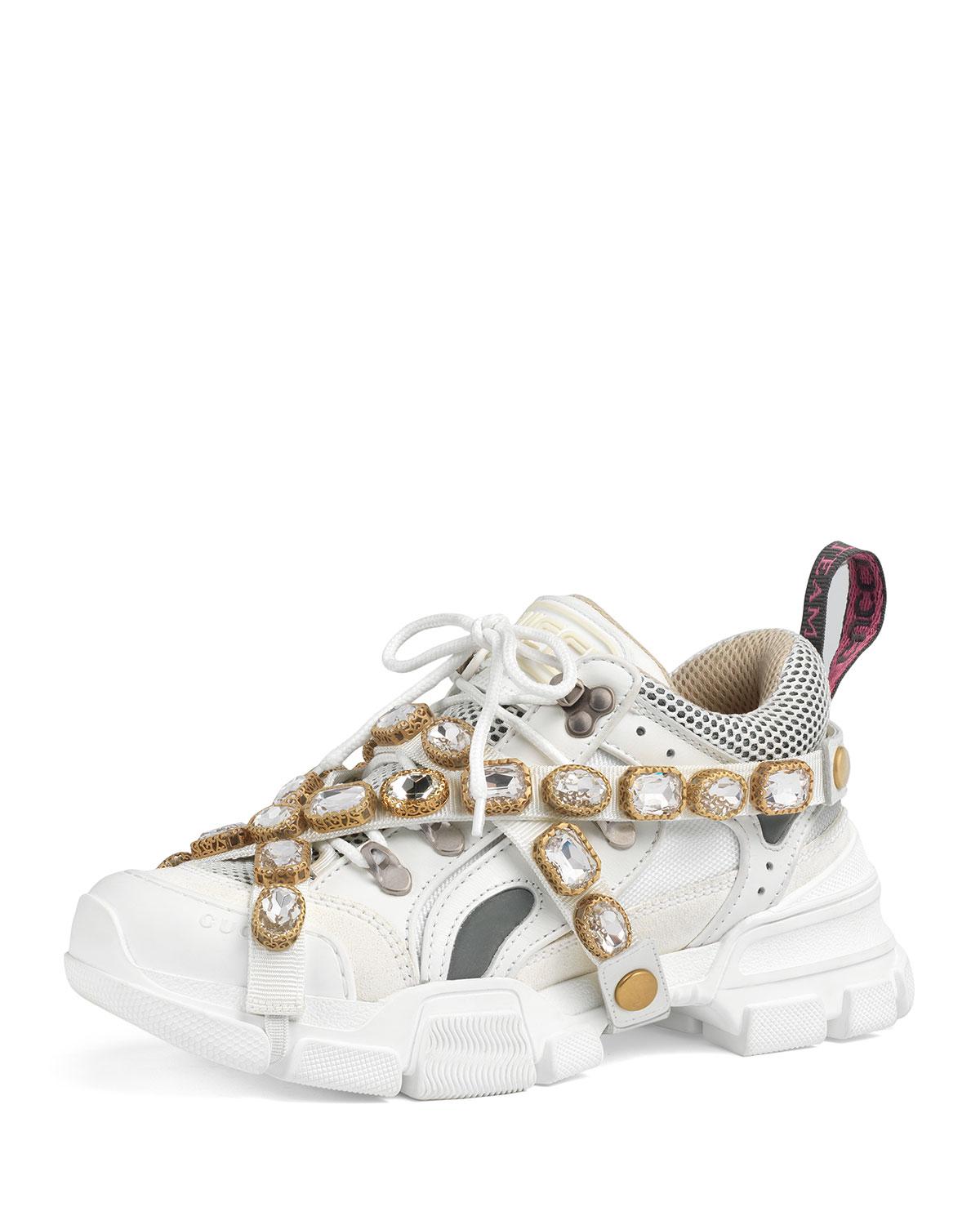 Gucci Sneaker With Removable Crystals in White for Men - Save 40% - Lyst