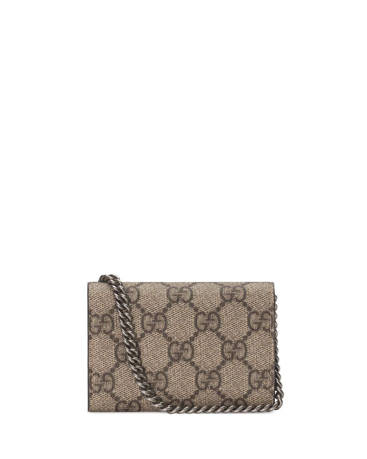 Gucci Dionysus GG Coin Purse in Natural - Lyst