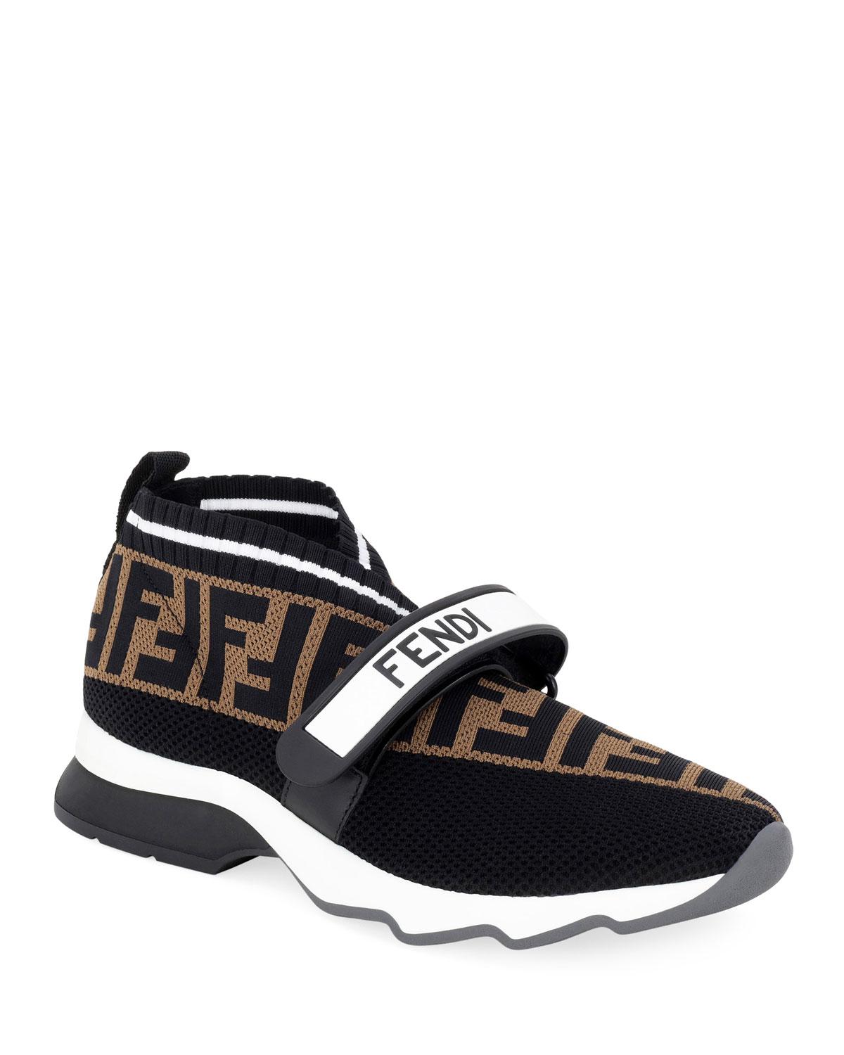 Fendi Rockoko Sneakers in Black - Lyst