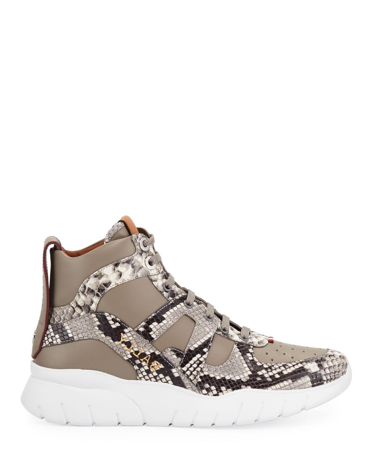 bally snake sneakers