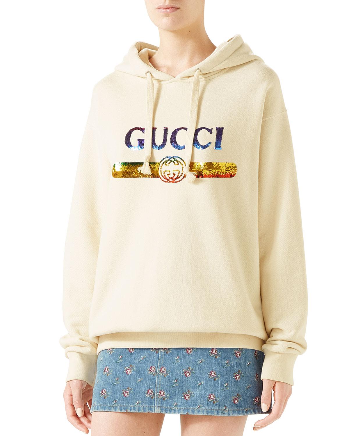 gucci sequin hoodie