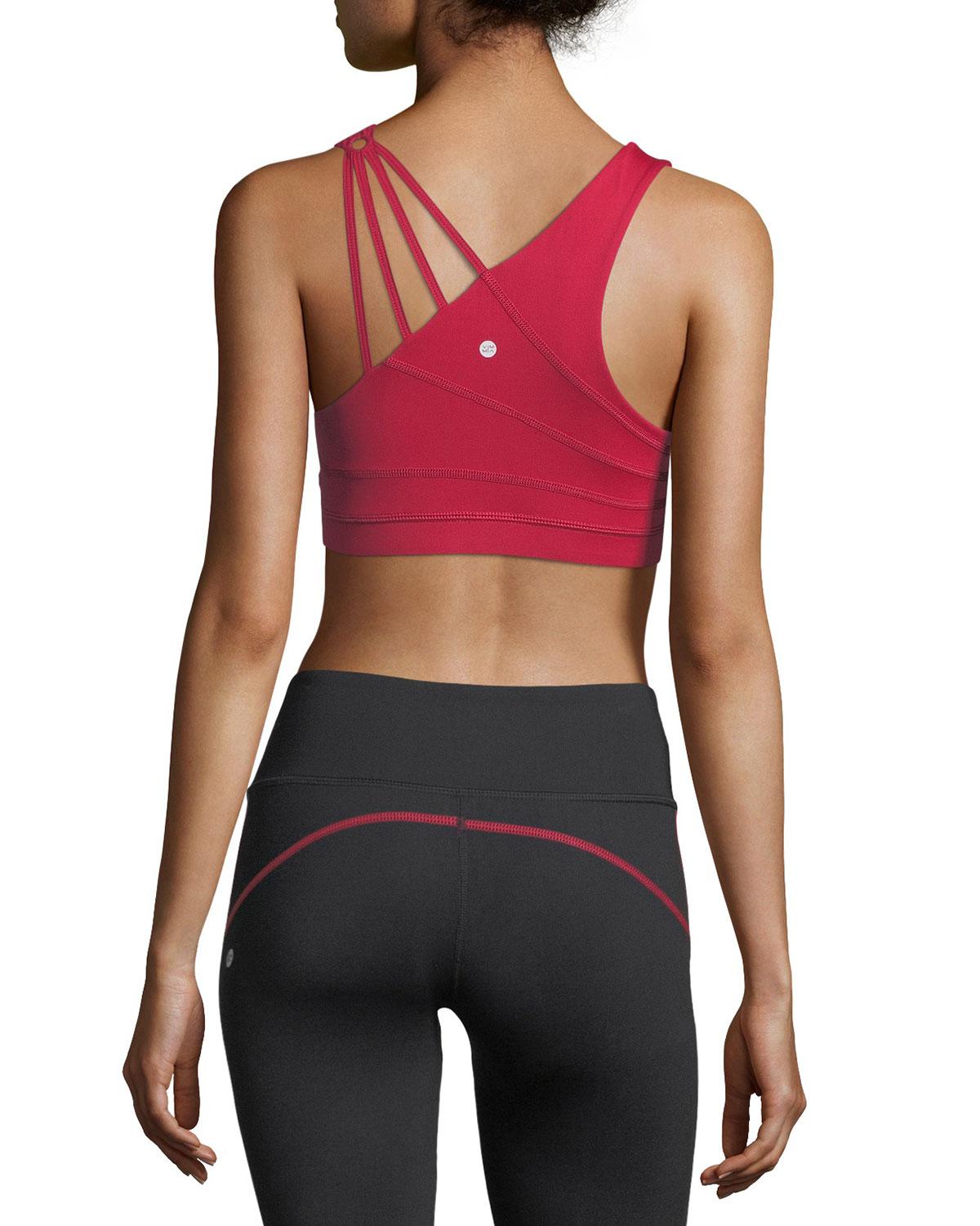 Vimmia Synthetic Strive Strappy Performance Sports Bra in Red - Lyst