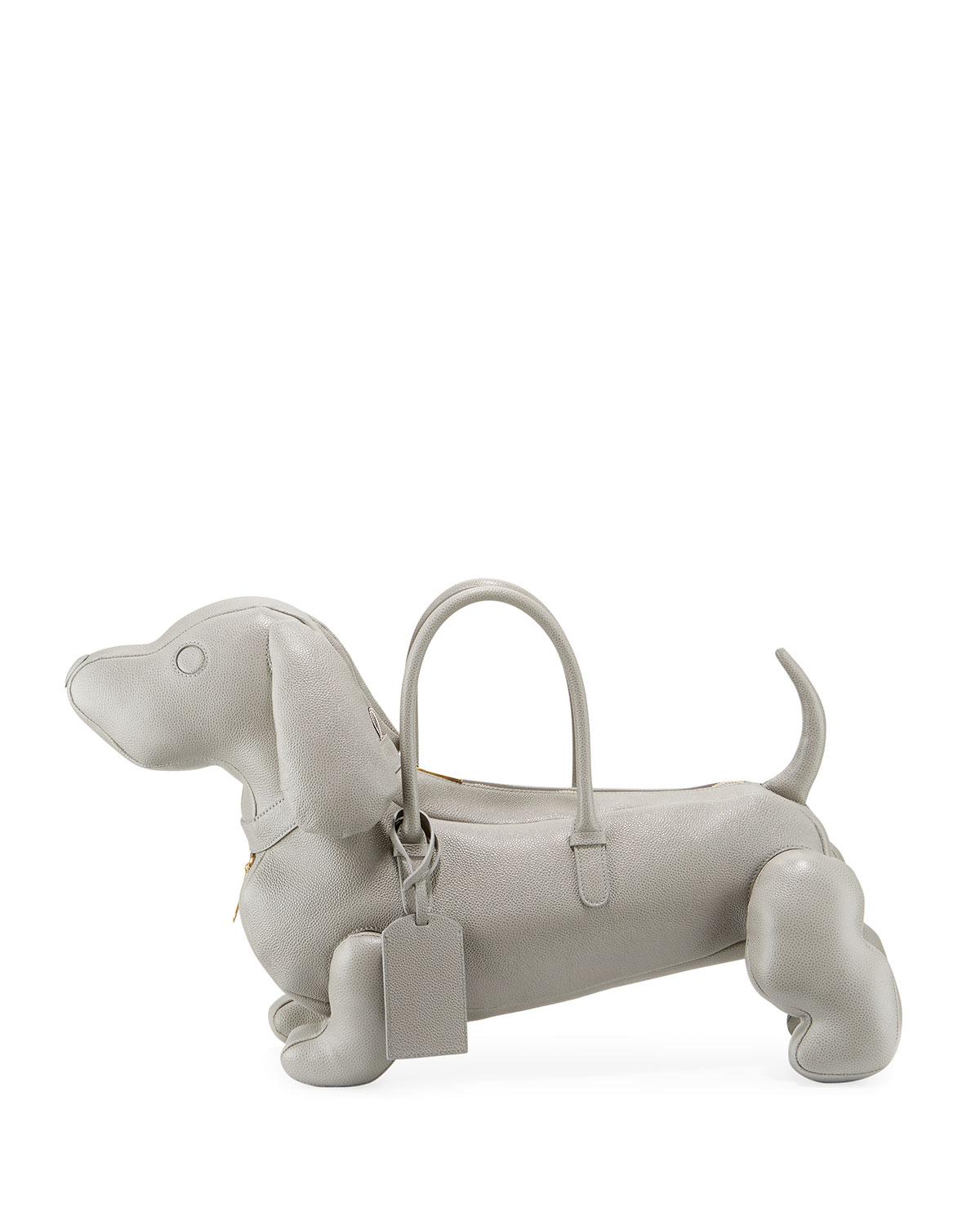 Lyst - Thom Browne Hector Leather Dog Bag in Black