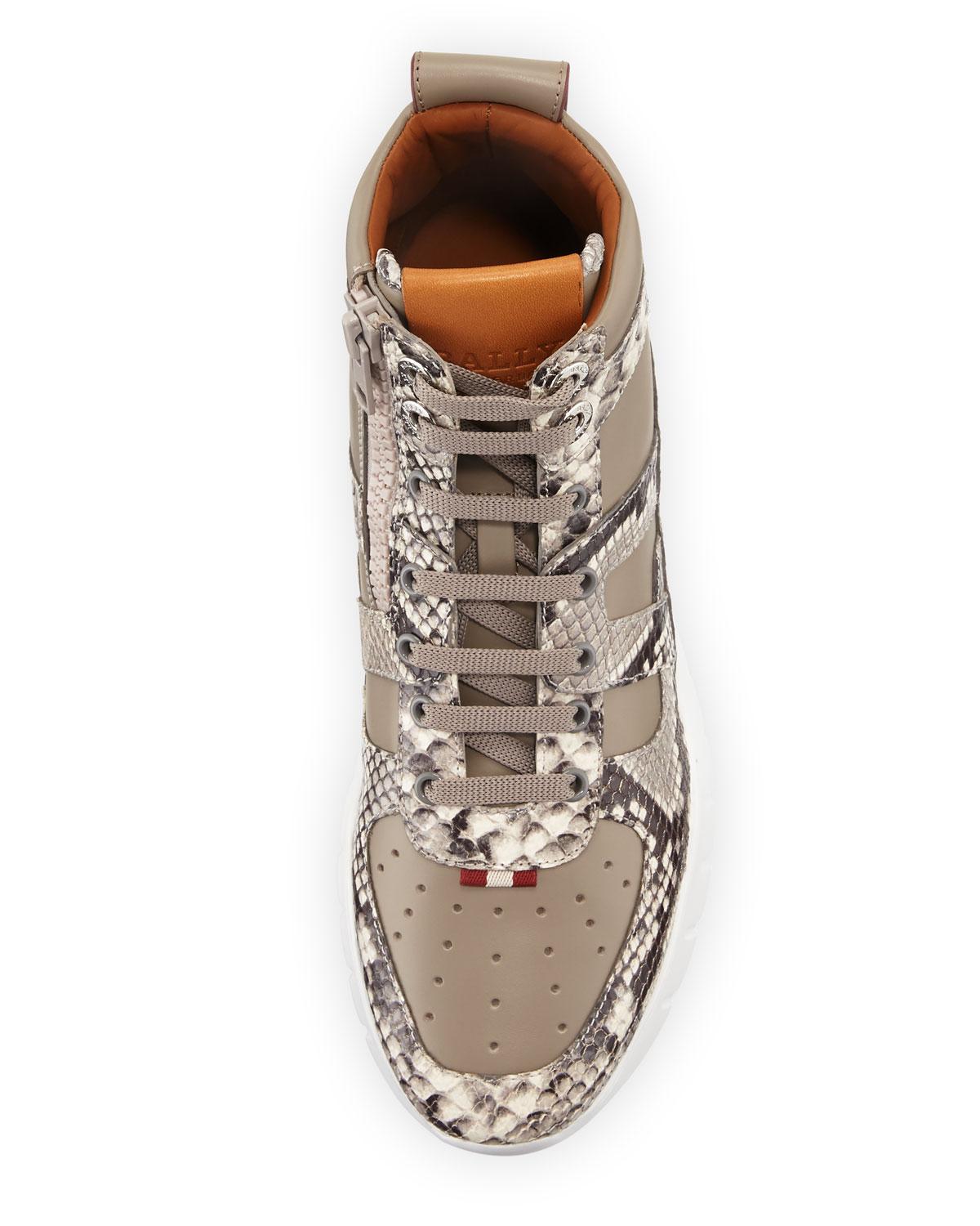 bally snake sneakers