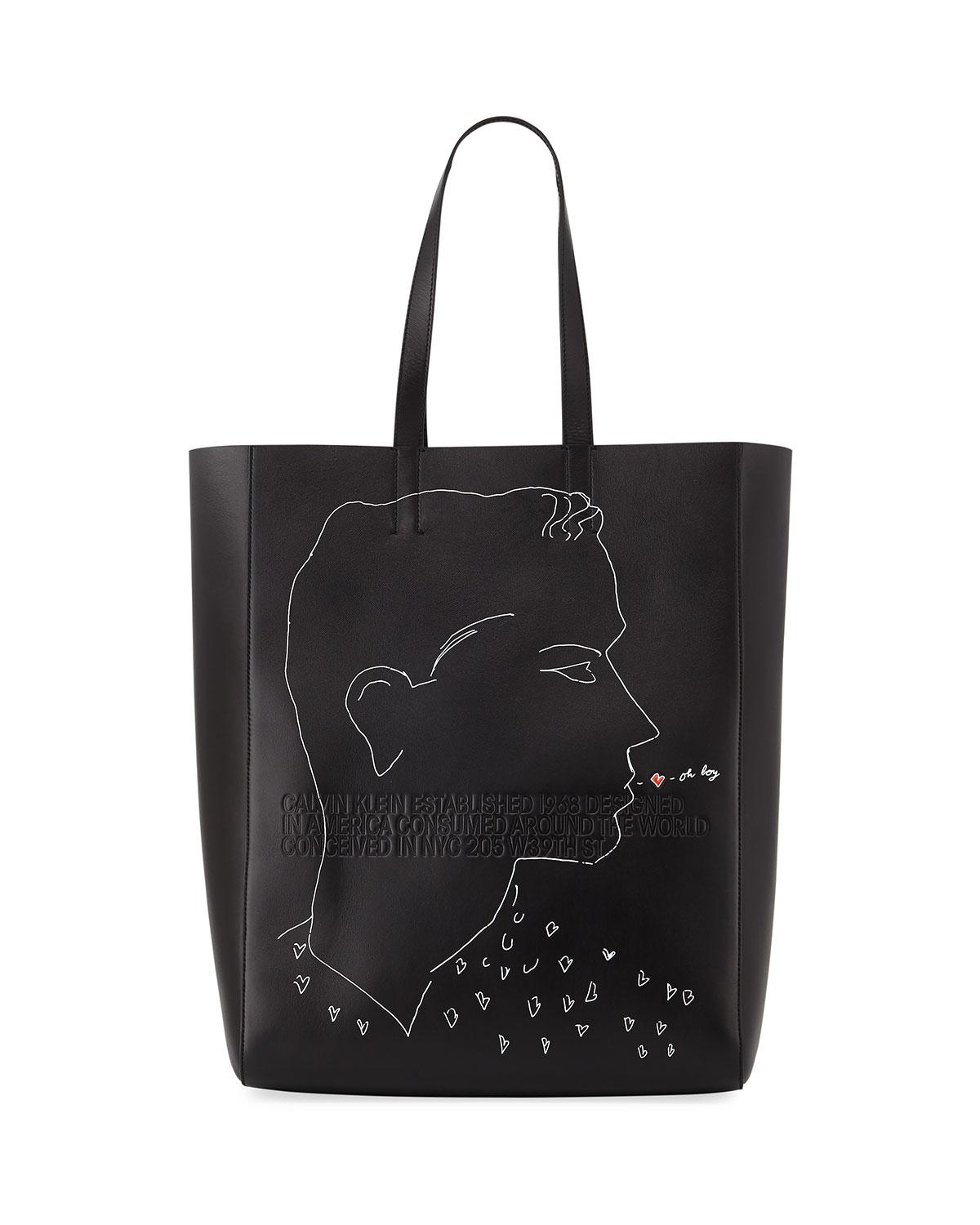 Lyst - CALVIN KLEIN 205W39NYC Men's X Andy Warhol Blotted Lines Leather ...
