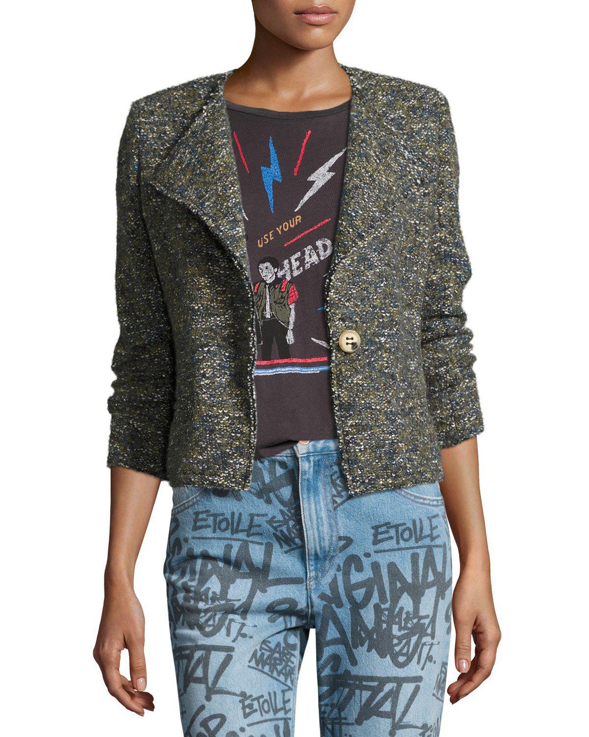 Étoile Isabel Marant Orson Single-button Tweed Jacket in ...