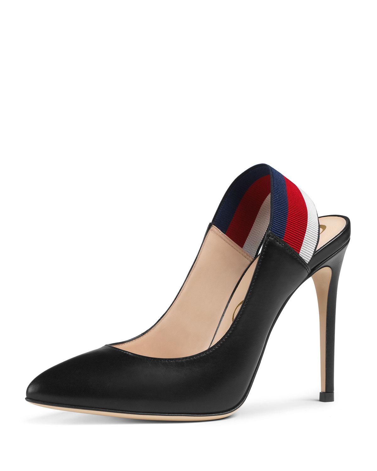 sylvie leather pump gucci
