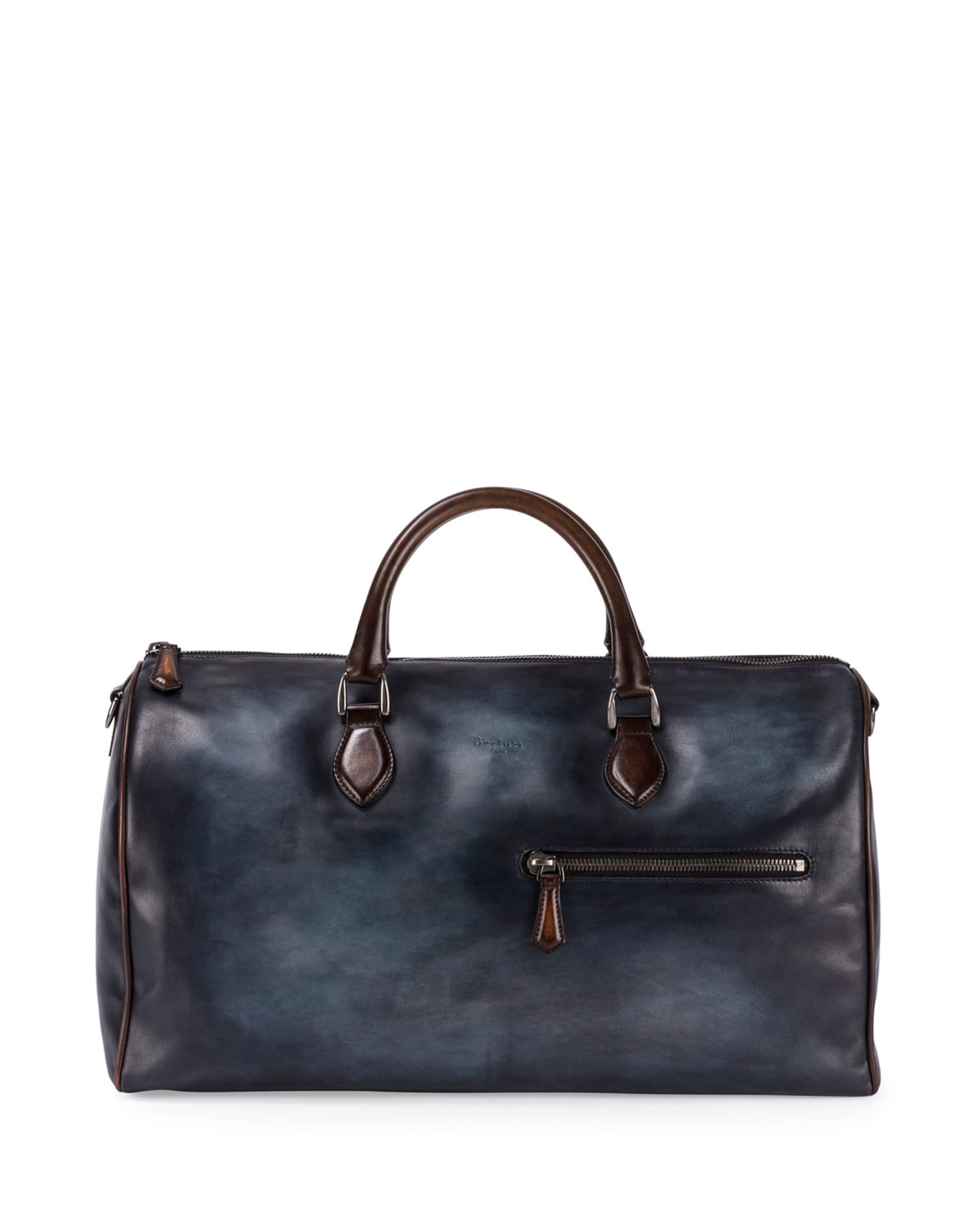 Lyst - Berluti Small Leather Duffle Bag in Blue for Men