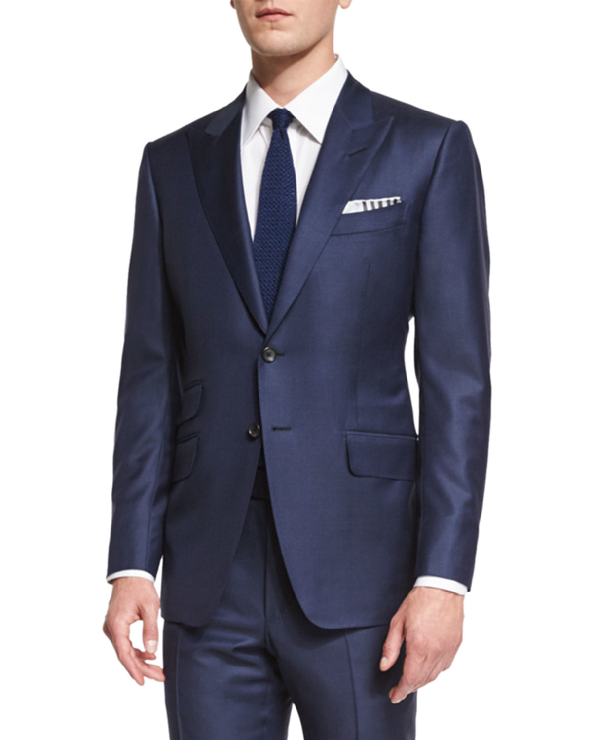 Tom ford O'connor Cotton-Blend Two-piece Suit in Blue for Men | Lyst